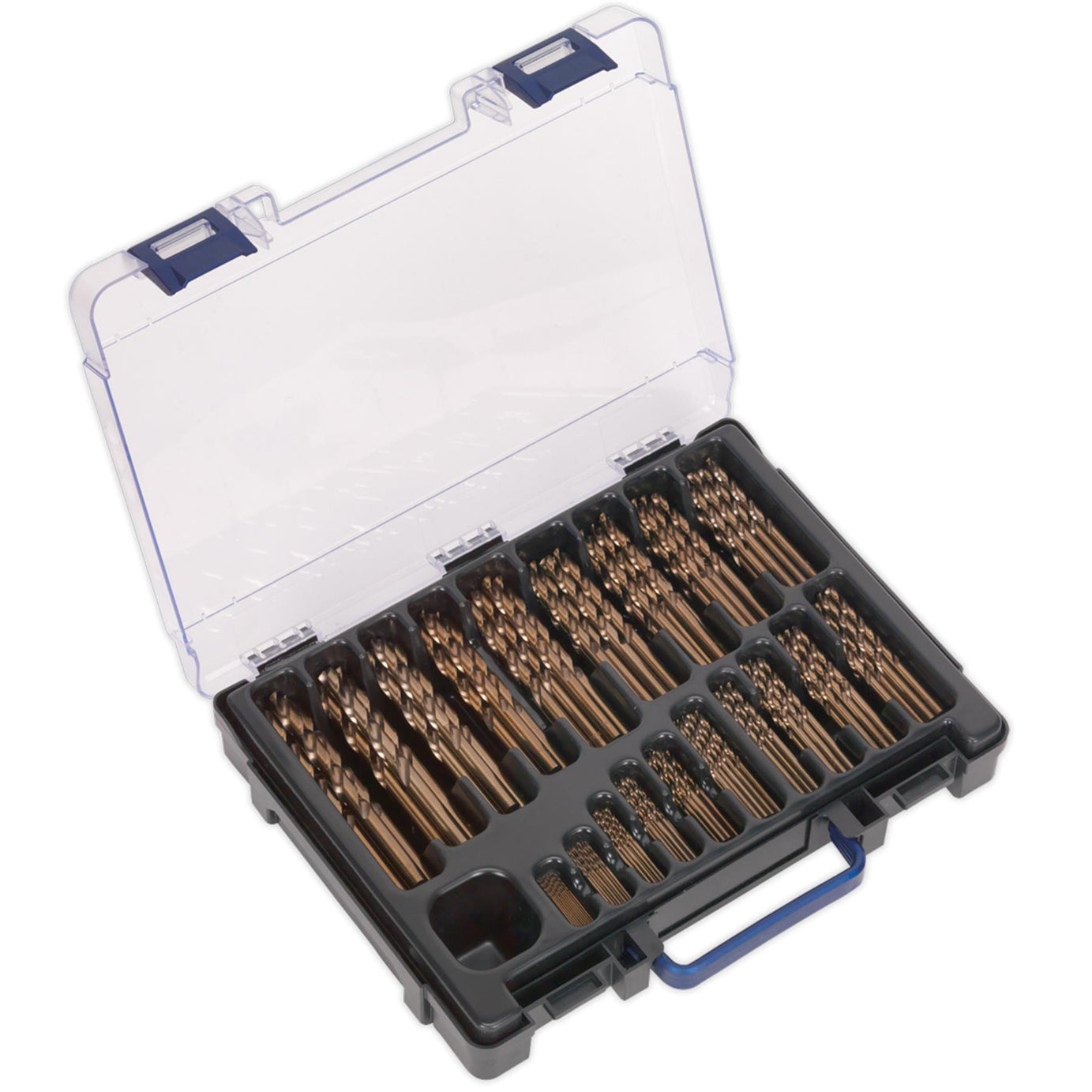 Sealey HSS Cobalt Fully Ground Drill Bit Assortment 170pc 1-10mm