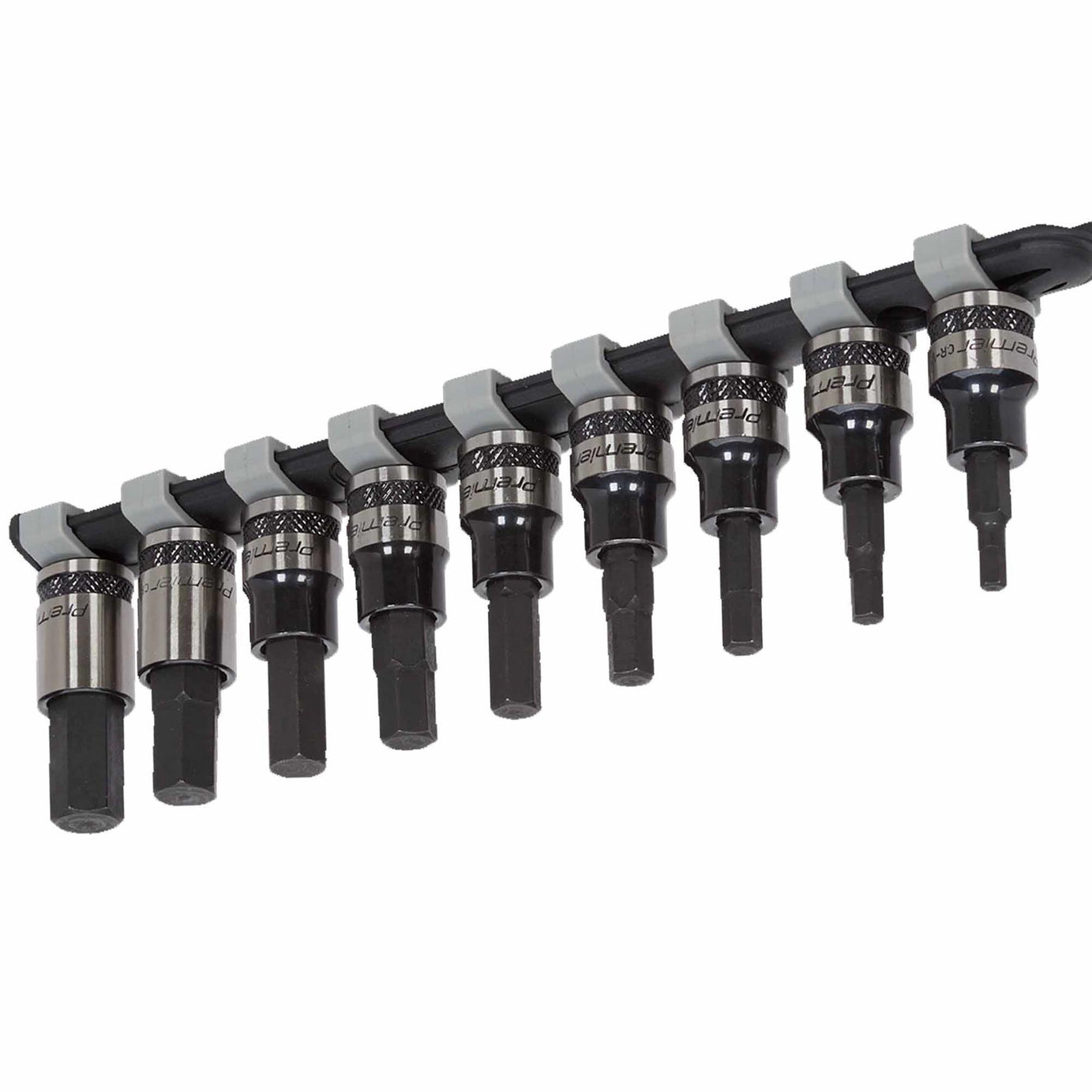Sealey Hex Key Socket Bit Set 9pc 3/8"Sq Drive Metric Black