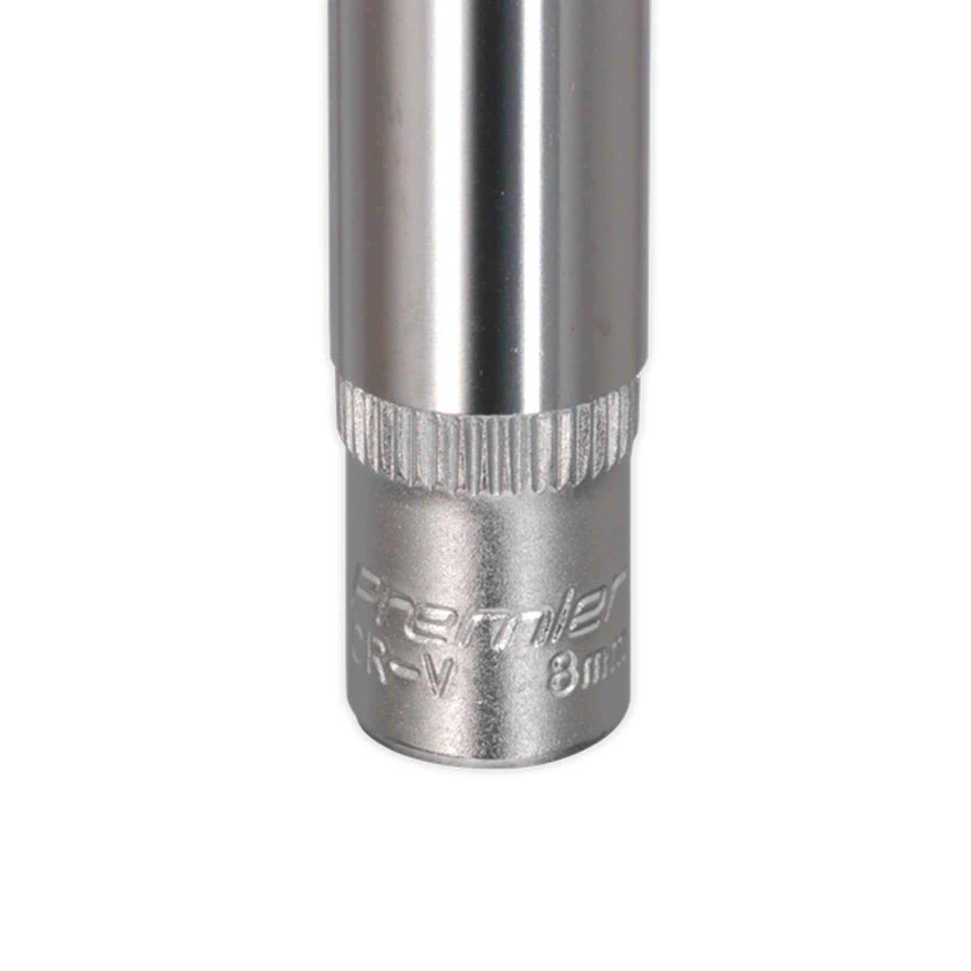 Sealey WallDrive Socket 8mm Deep 1/4"Sq Drive Chrome Vanadium Steel
