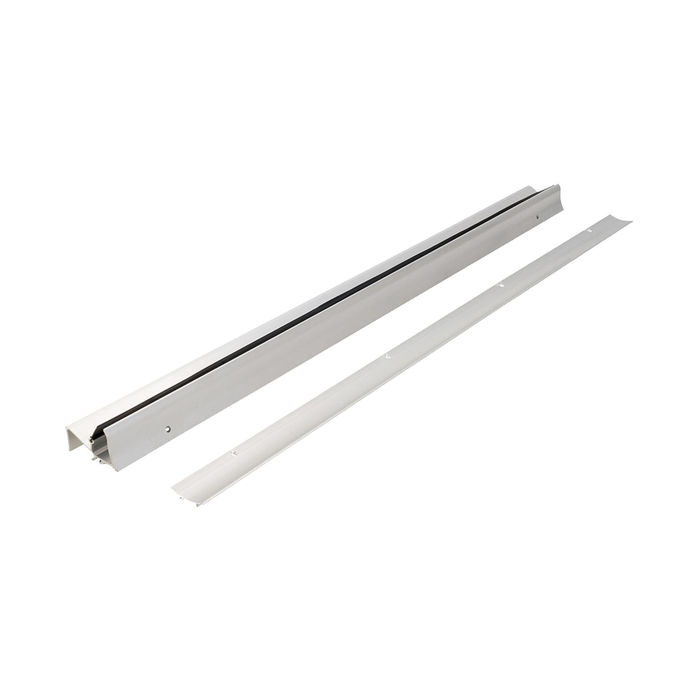 Superseal Threshold Sill Rubber Rain Draught Excluder Door Seal-Silver