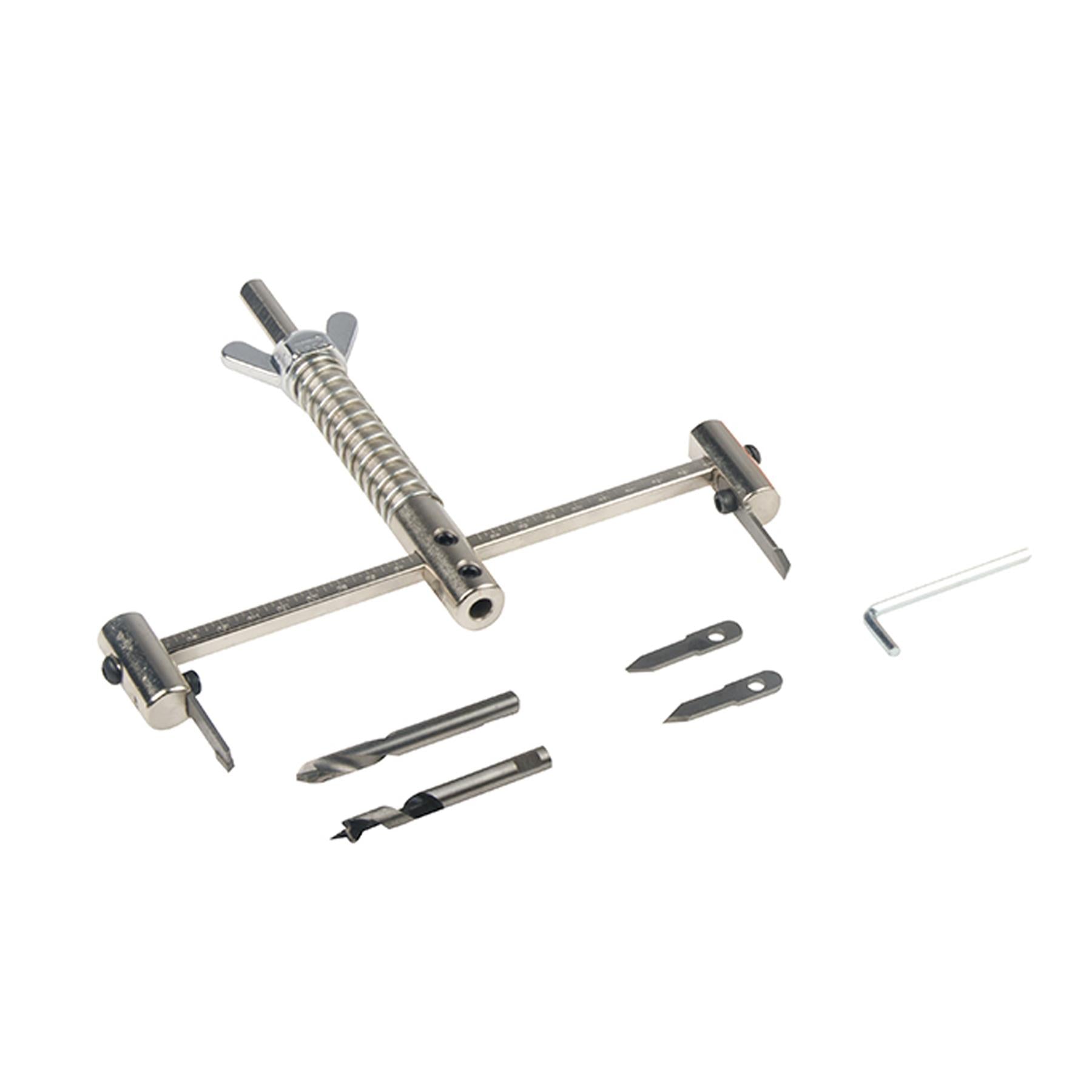Adjustable Hole Cutter With Cowling 40-200mm Dia Plaster Baord Heavy Duty
