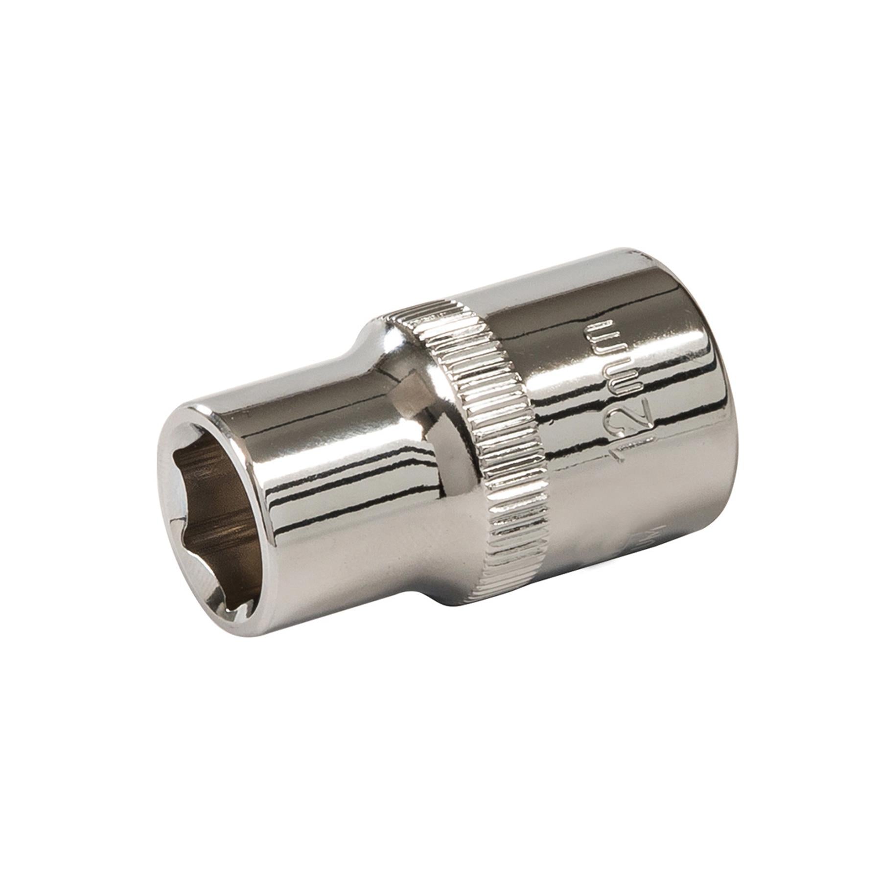 Socket 1/2" Drive Metric Hex Square 12mm Individual Hex Polished Crv Quality