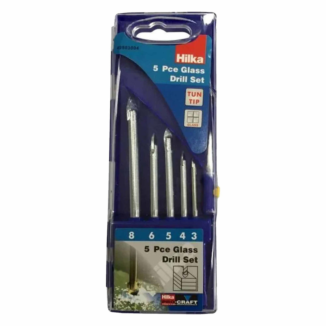 Hilka 5 Piece Glass Drill Set