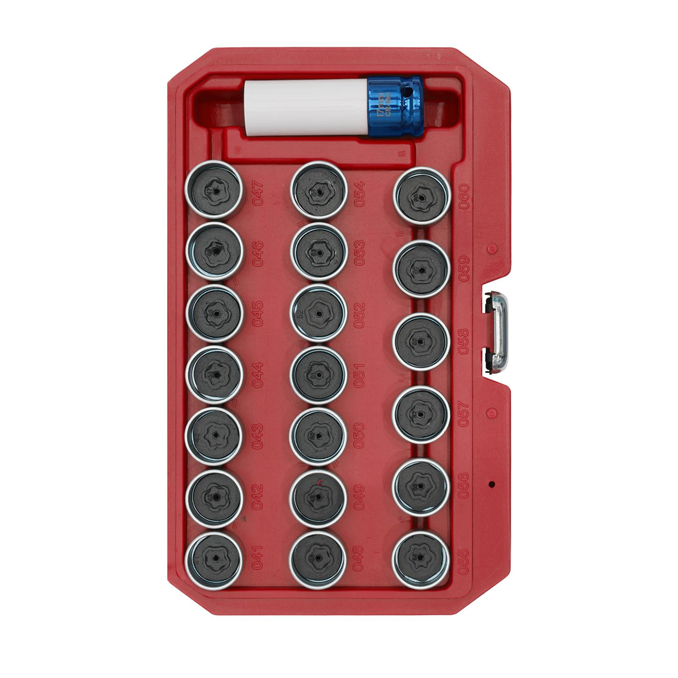 Sealey Locking Wheel Nut Key Set 21pc - BMW 1/2"Sq Drive 17mm