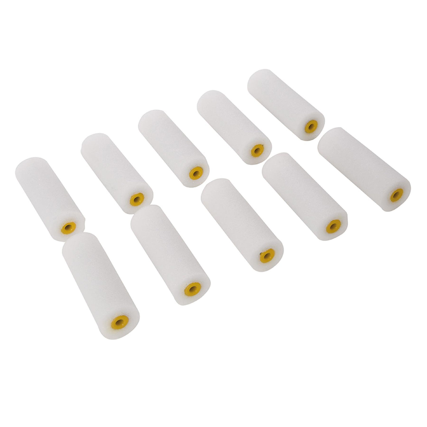 10Pk 100mm Mini Roller Sleeves Suitable For Use With Emulsion Or Gloss