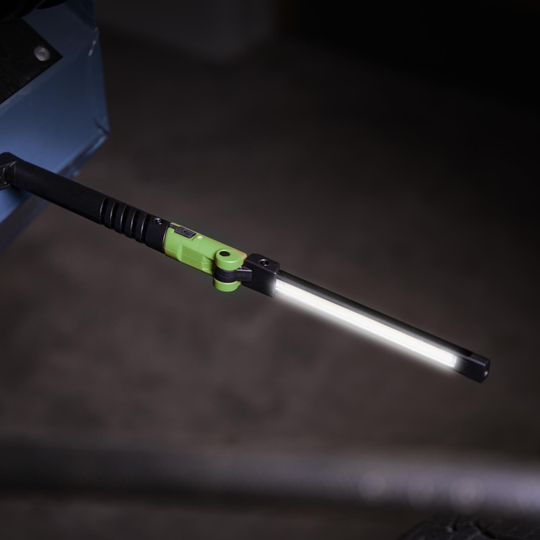 Sealey R/Charge Slim Folding Pocket Light 2 COB & 1 SMD LED - Green