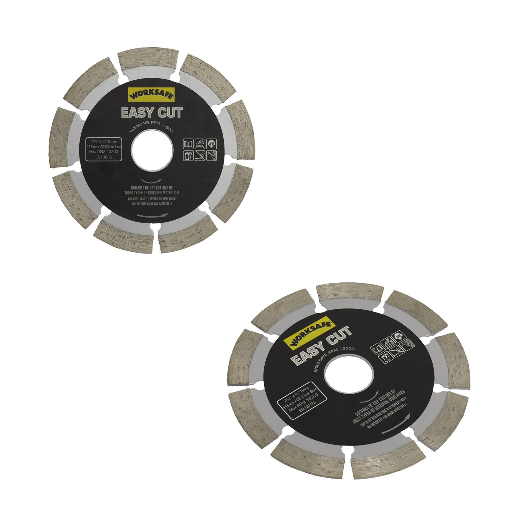 Sealey Silver Easy Cut Diamond Blade Ø115 x 22mm