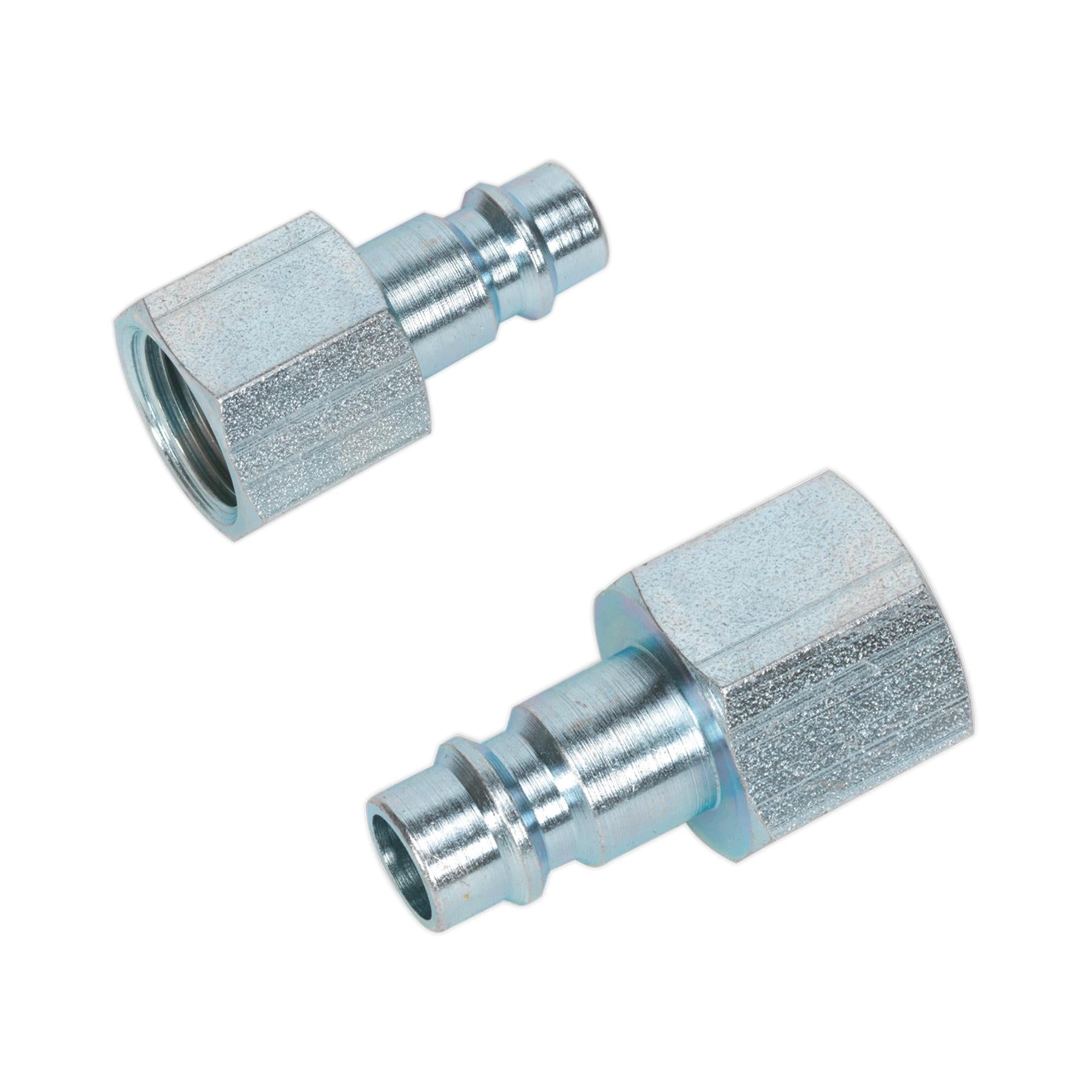 Sealey Screwed Female Adaptor Air Line Connector Quick Coupling 3/8"BSP Pack of 2