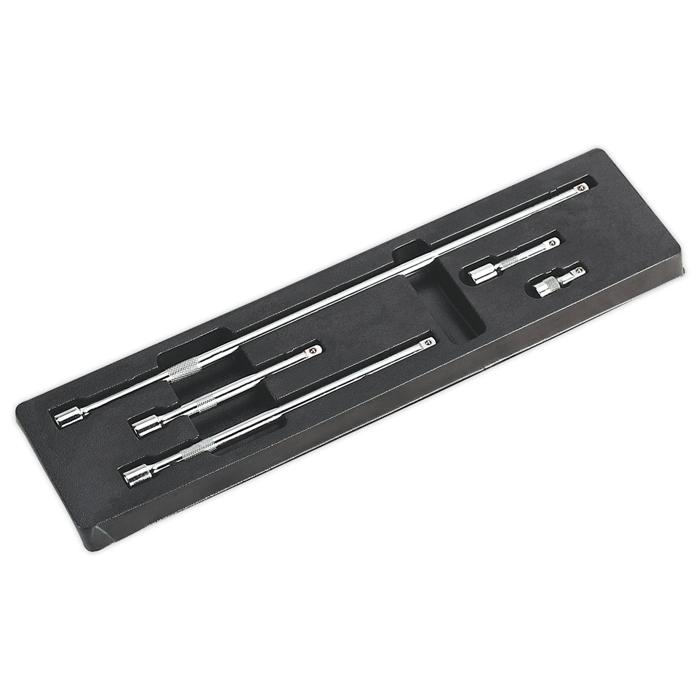 Sealey 5pc Drive Extension Bar Set 1/4"Sq Chrome Vanadium steel