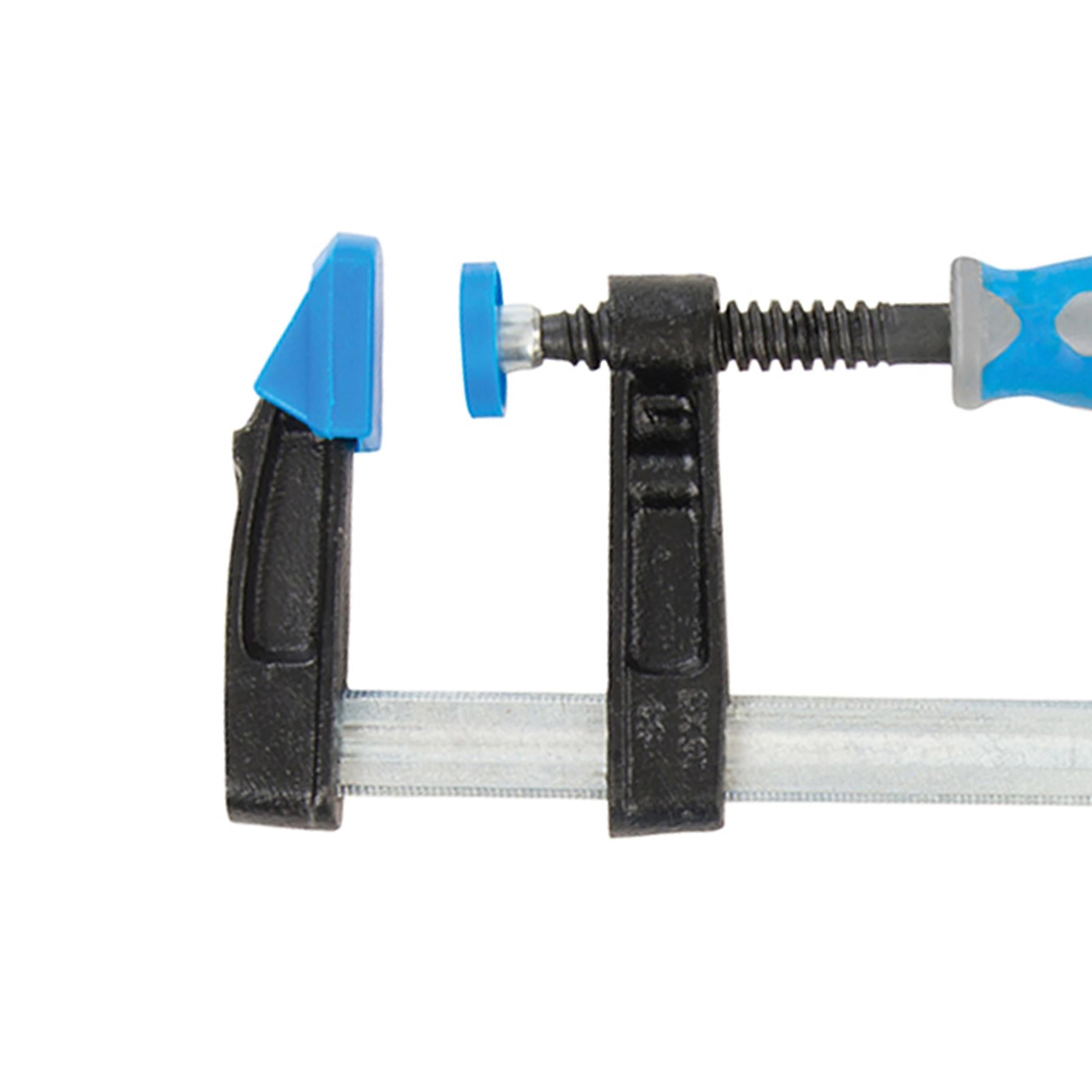 2Pce F-Clamp Set 150 X 50mm Strong Soft Grip Hobby Woodwork Carpentry DIY