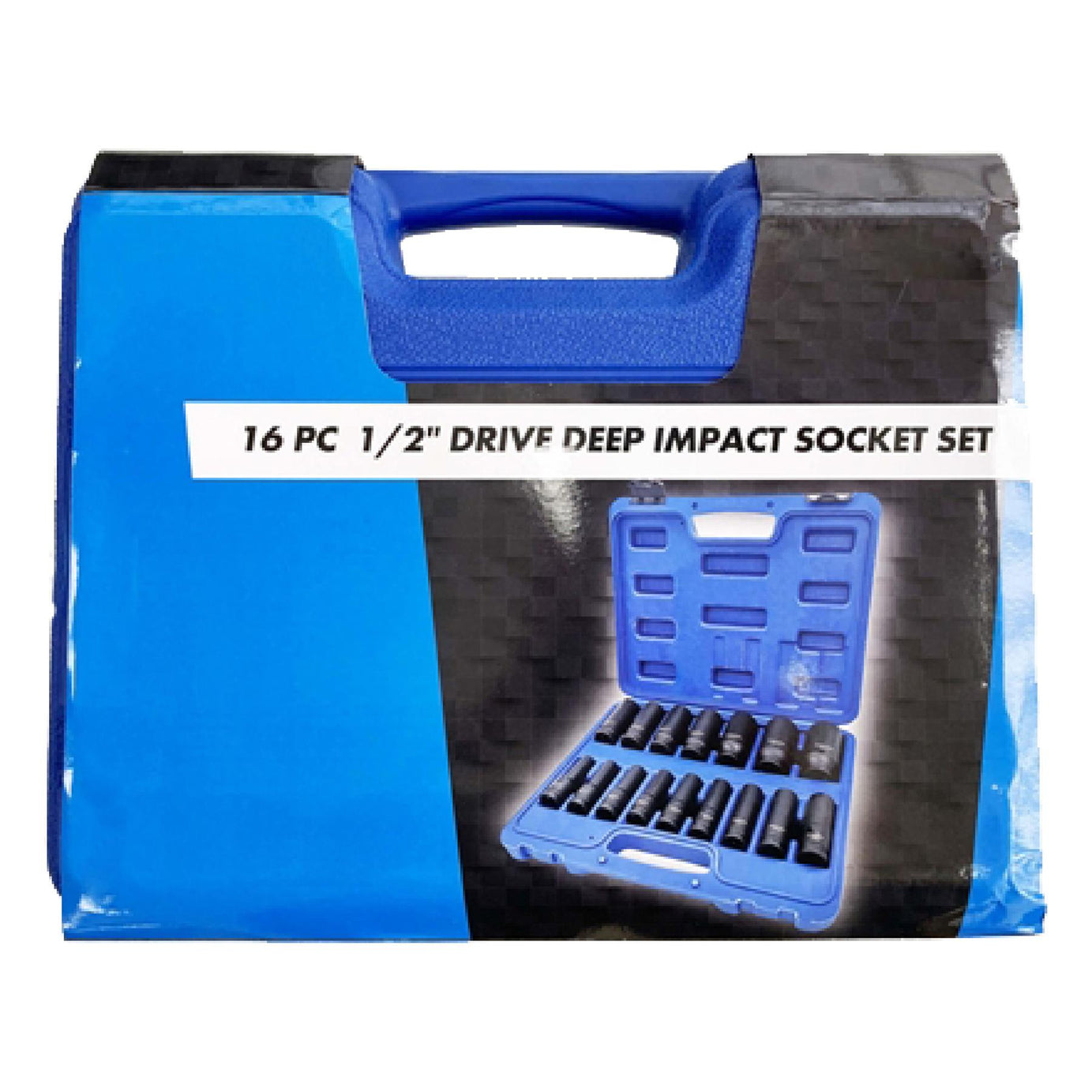 Deep Impact Socket Set 1/2" Drive Heavy Duty 16 Piece 10 - 32mm Metric