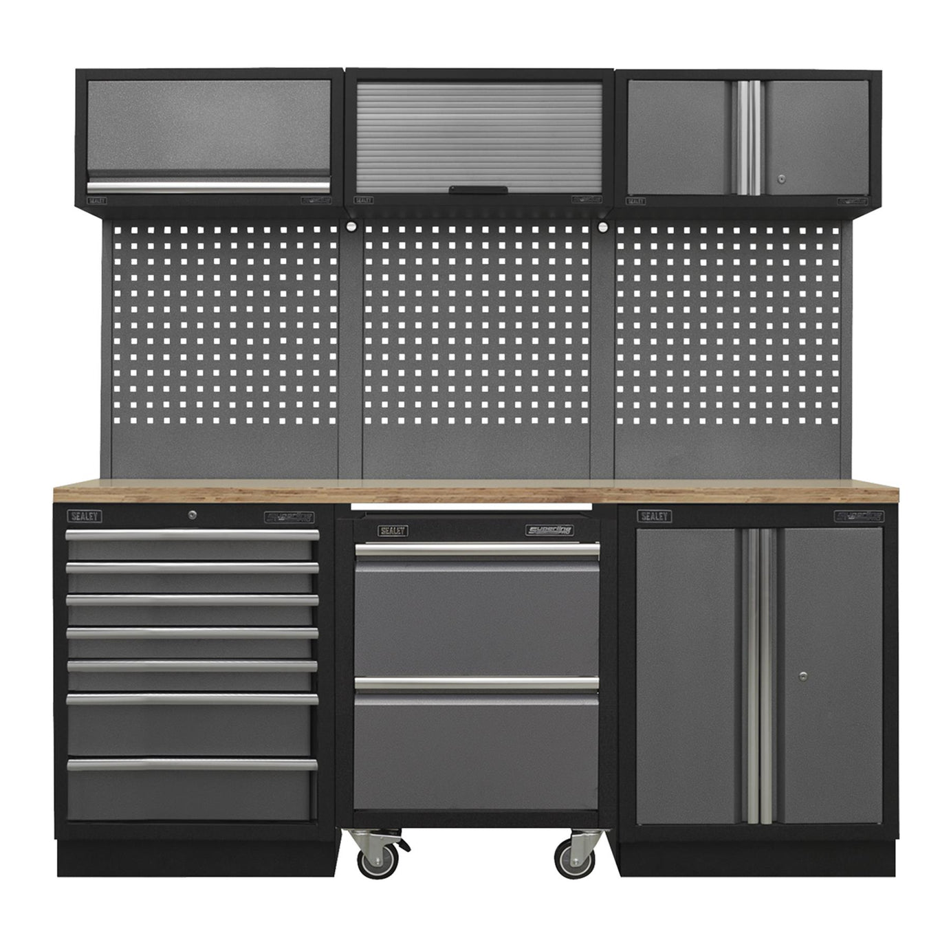 Sealey Superline Pro 2.04m Storage System - Pressed Wood Worktop