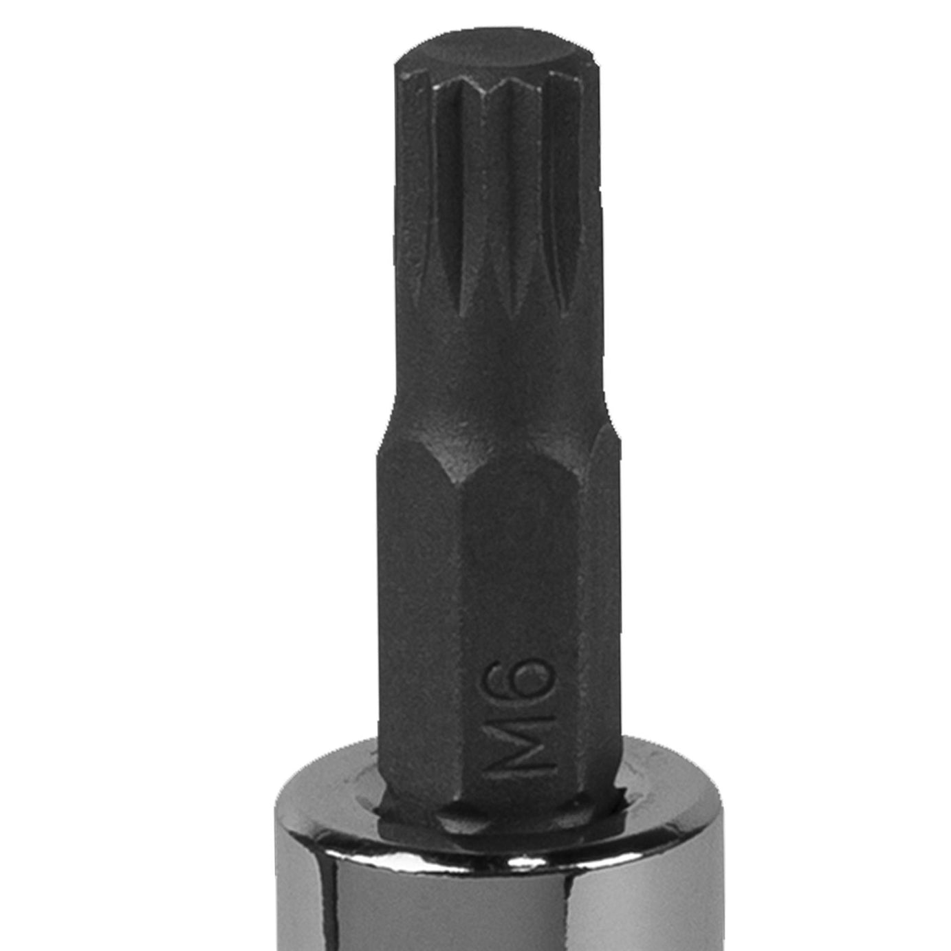 Sealey Spline Socket Bit M6 3/8"Sq Drive Chrome Vanadium steel