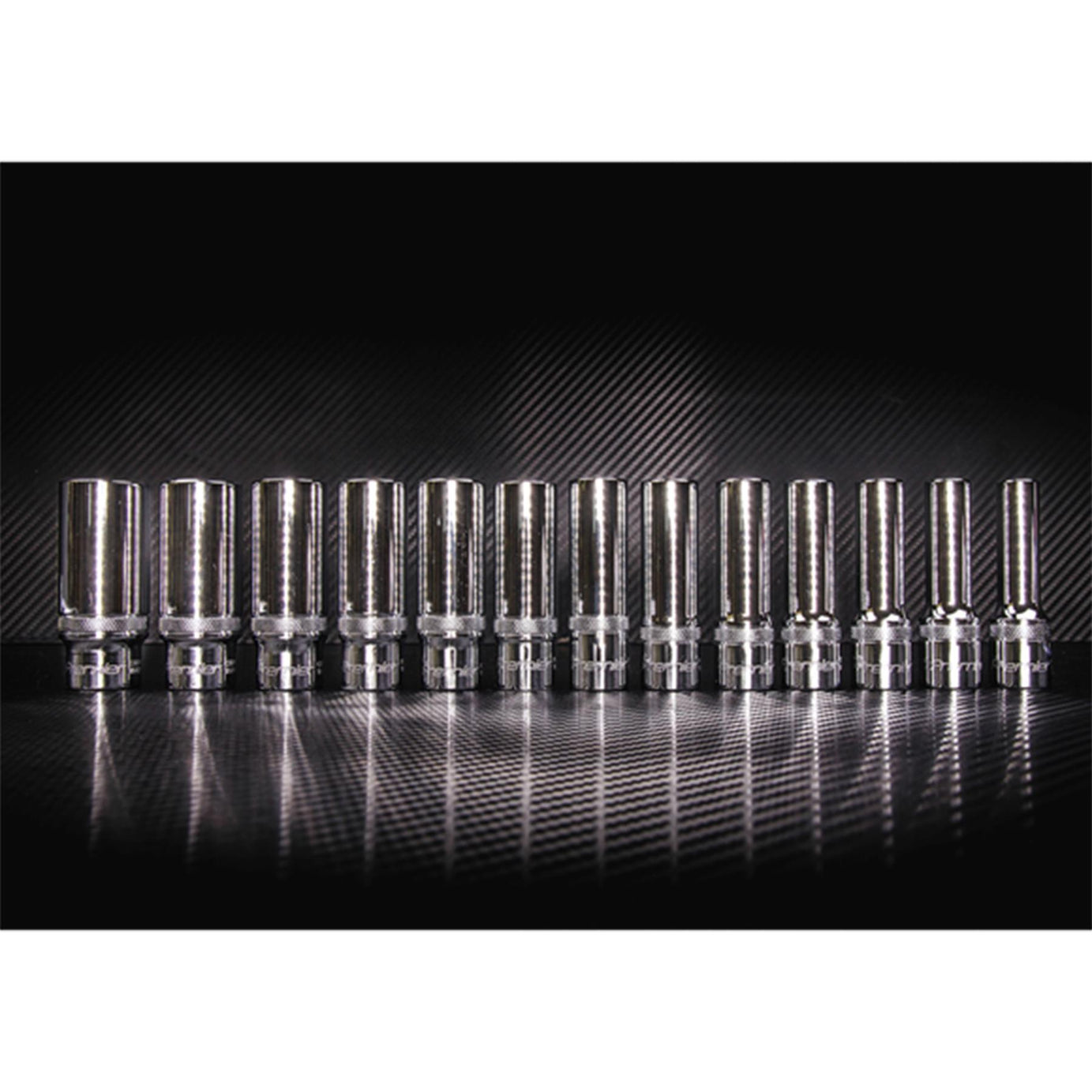 Sealey Deep Lock-On Socket Set 1/2" Sq Dr 13pc 10-24mm 6pt Metric Long Reach