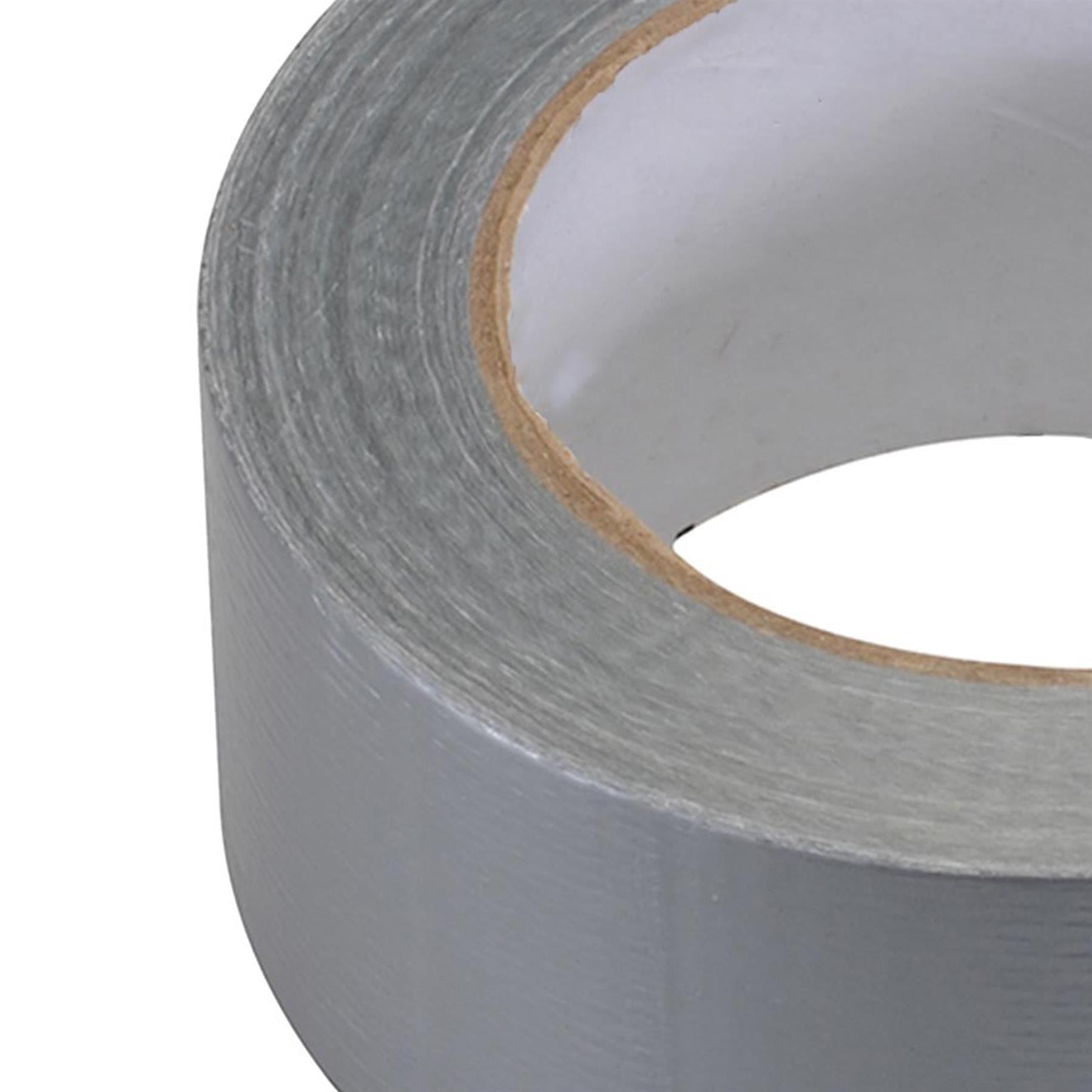 Duct Tape - 50mm X 50M Silver Polyethylene-Coated With Hot-Melt Glue Adhesive
