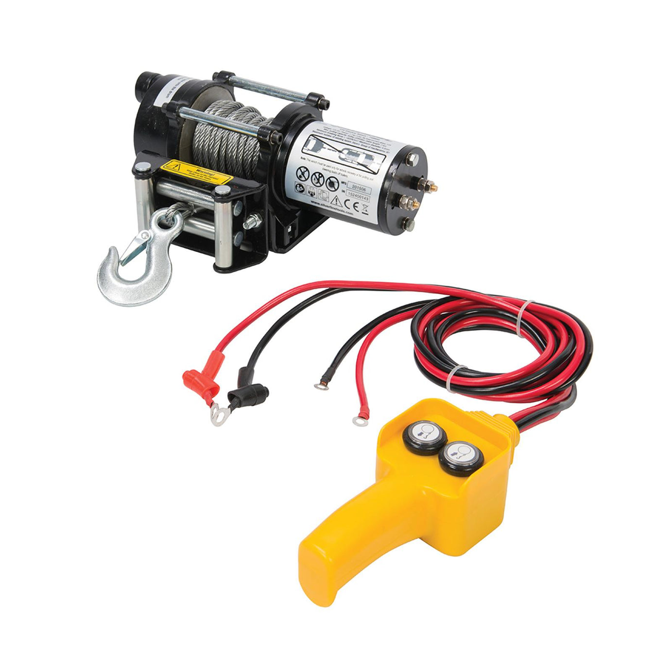 12V Electric Winch 2000Lb Vehicle-Mounted Professional Work Tool DIY