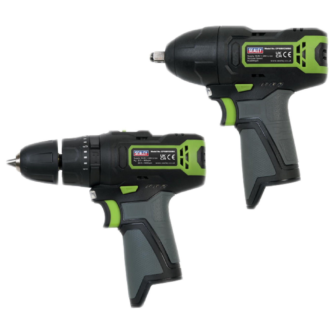 Sealey SV108 Series 4 x 10.8V Cordless Combo Kit - 2 Batteries