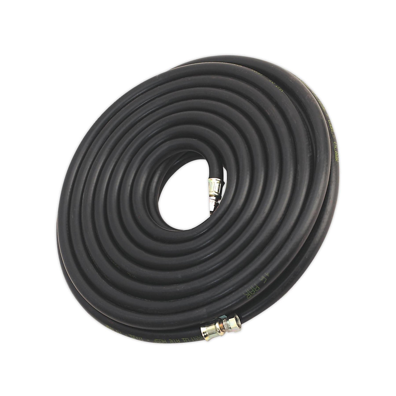 Sealey Heavy Duty Rubber Air Compressor Hose 15m x Ø10mm with 1/4"BSP Unions
