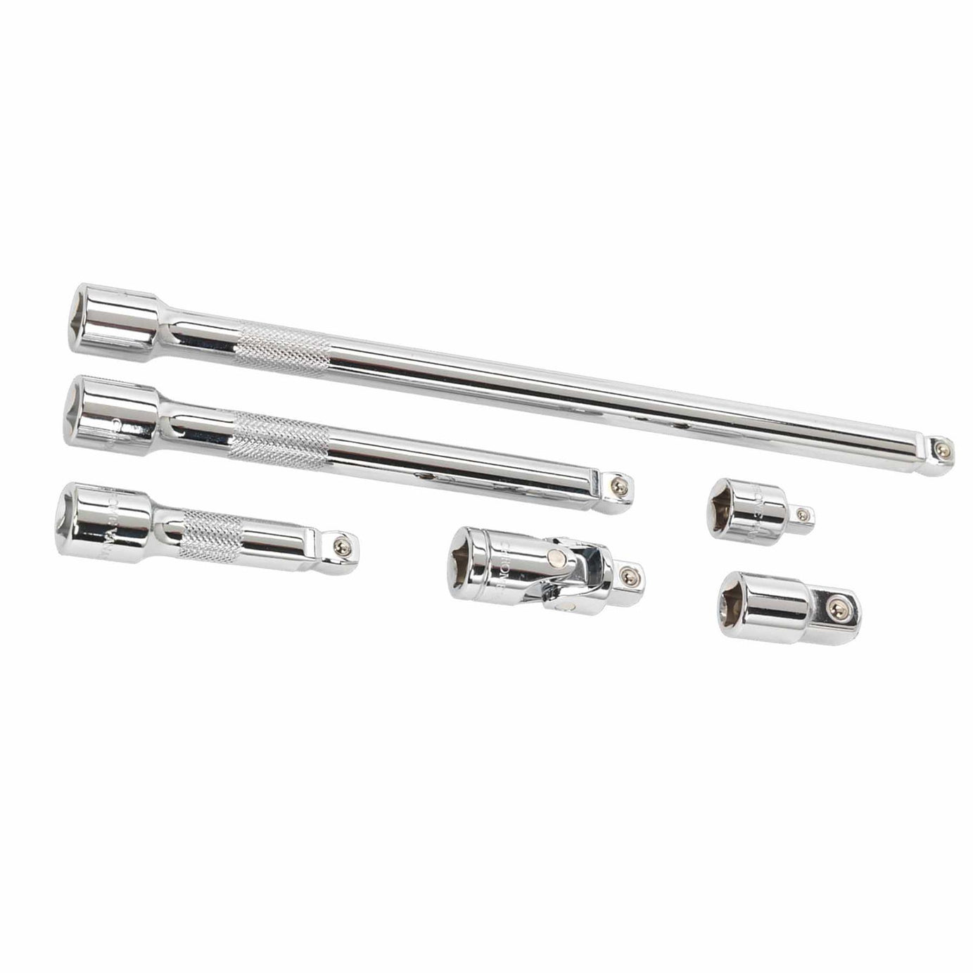 Sealey Wobble/Rigid Extension Bar, Adaptor & UJ Set 6pc 3/8"Sq Dr