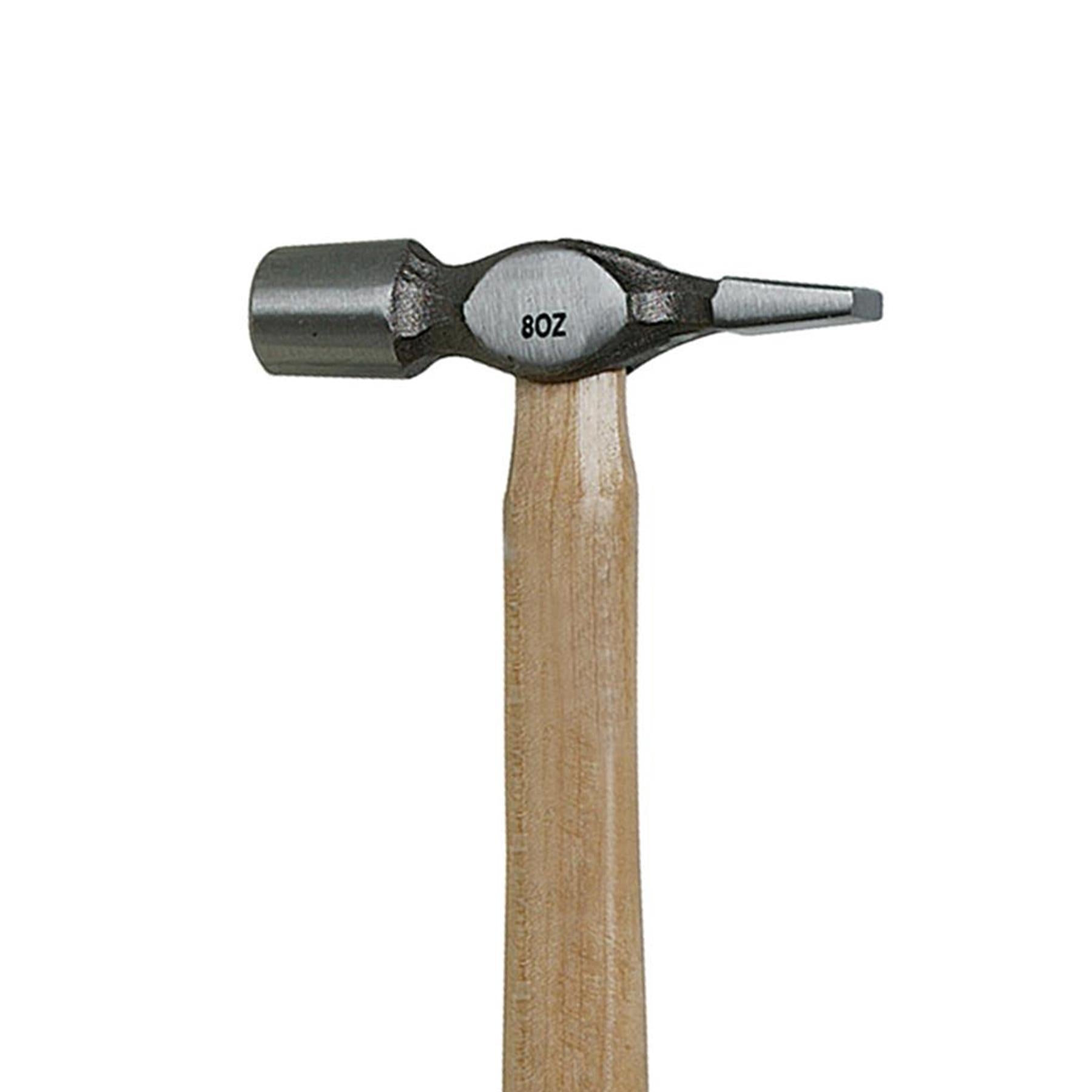 Hardwood Warrington Hammer - 8Oz (227G) Forged Steel Polished Head Hardened