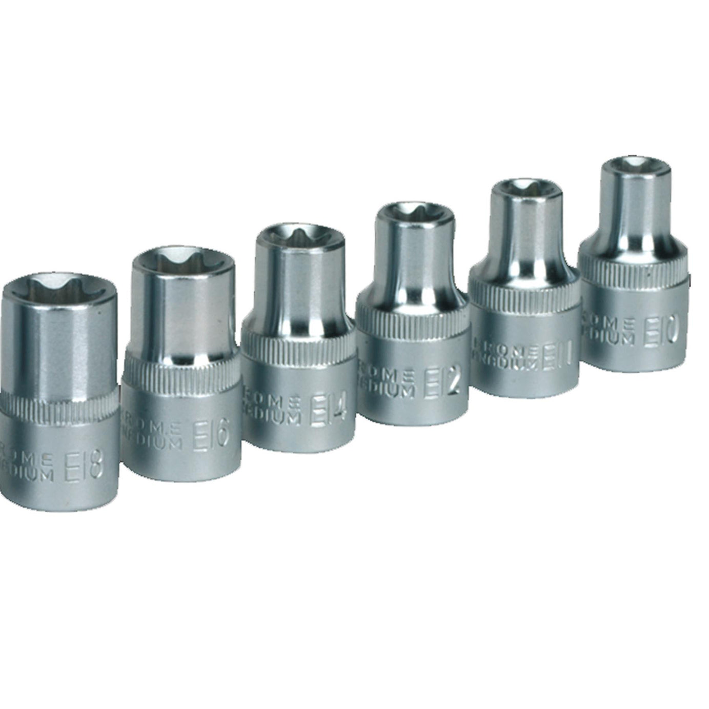 Sealey TRX-Star* Female Socket Set 9pc 1/2"Sq Drive E10-E24