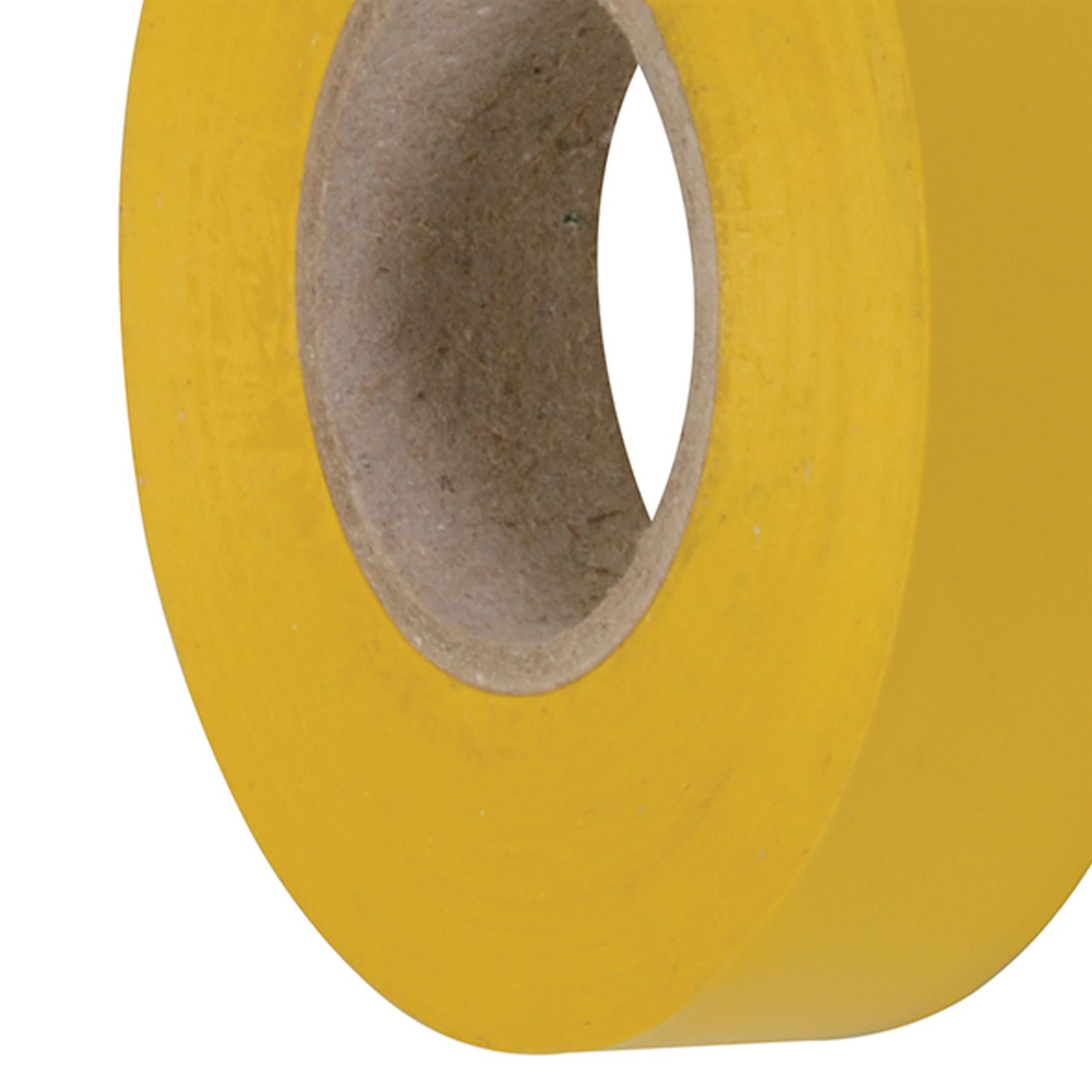 1 x PVC Insulation Electrical Tape Flame Retardent Yellow 19mm x 33mm