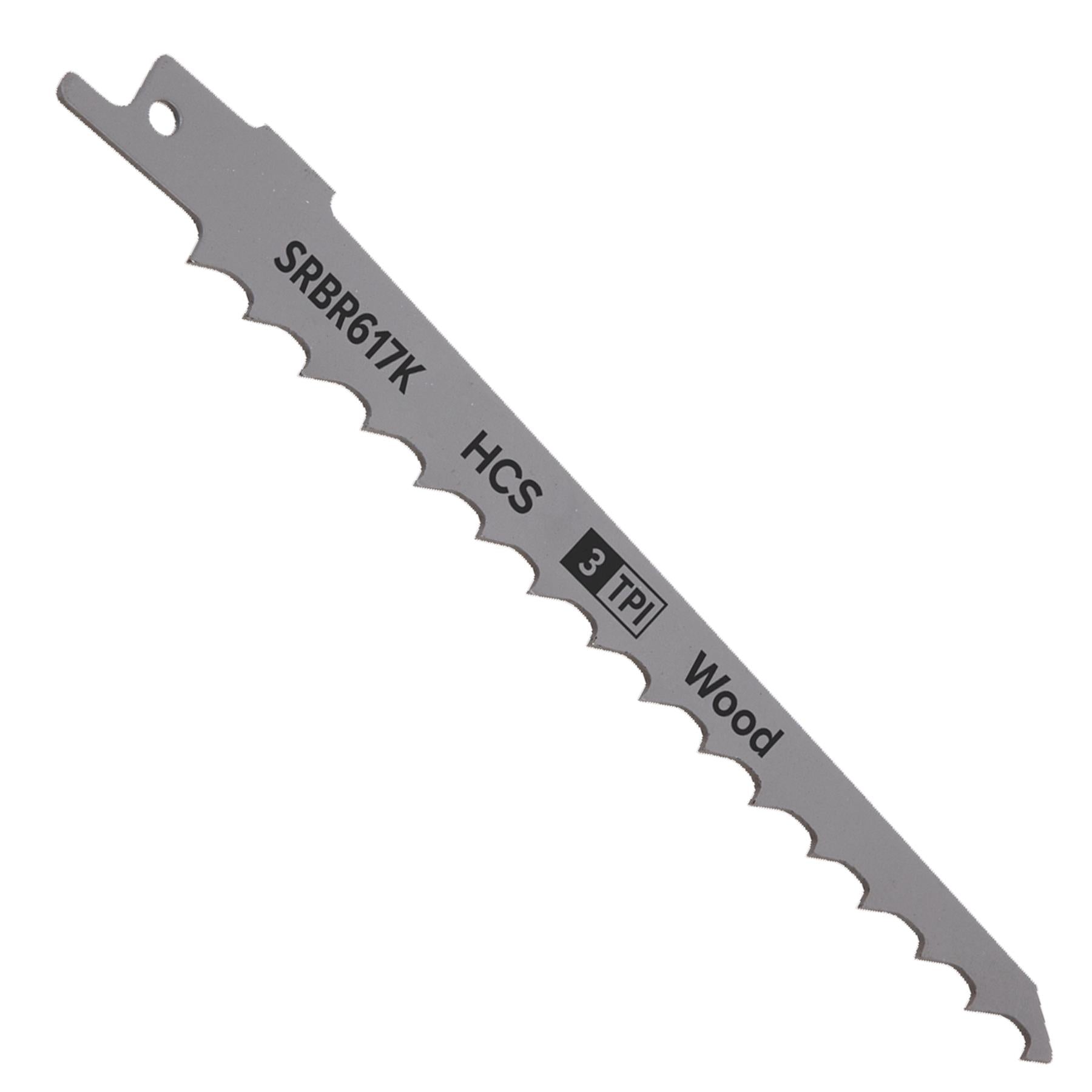 Sealey Reciprocating Saw Blade Pruning & Coarse Wood 150mm 3tpi-Pk5
