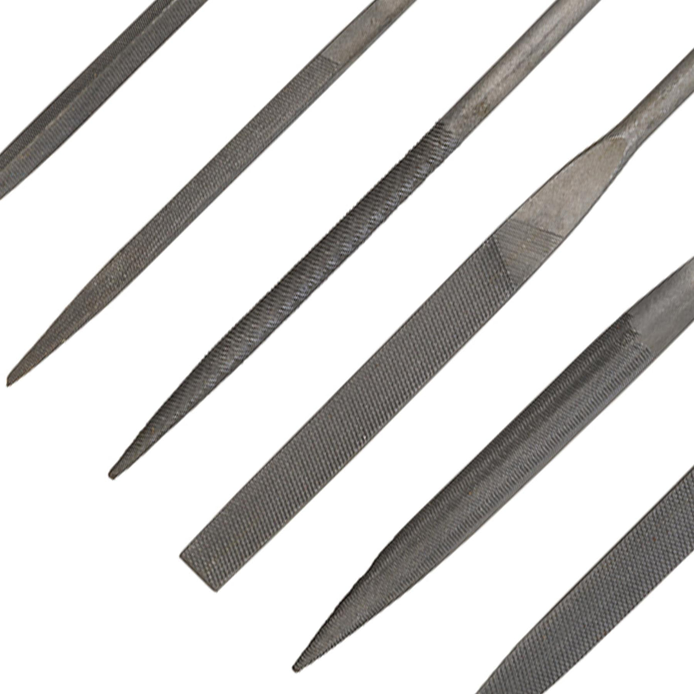 6Pce Warding File Set 100mm Impact-Resistant Plastic Handles Brand New