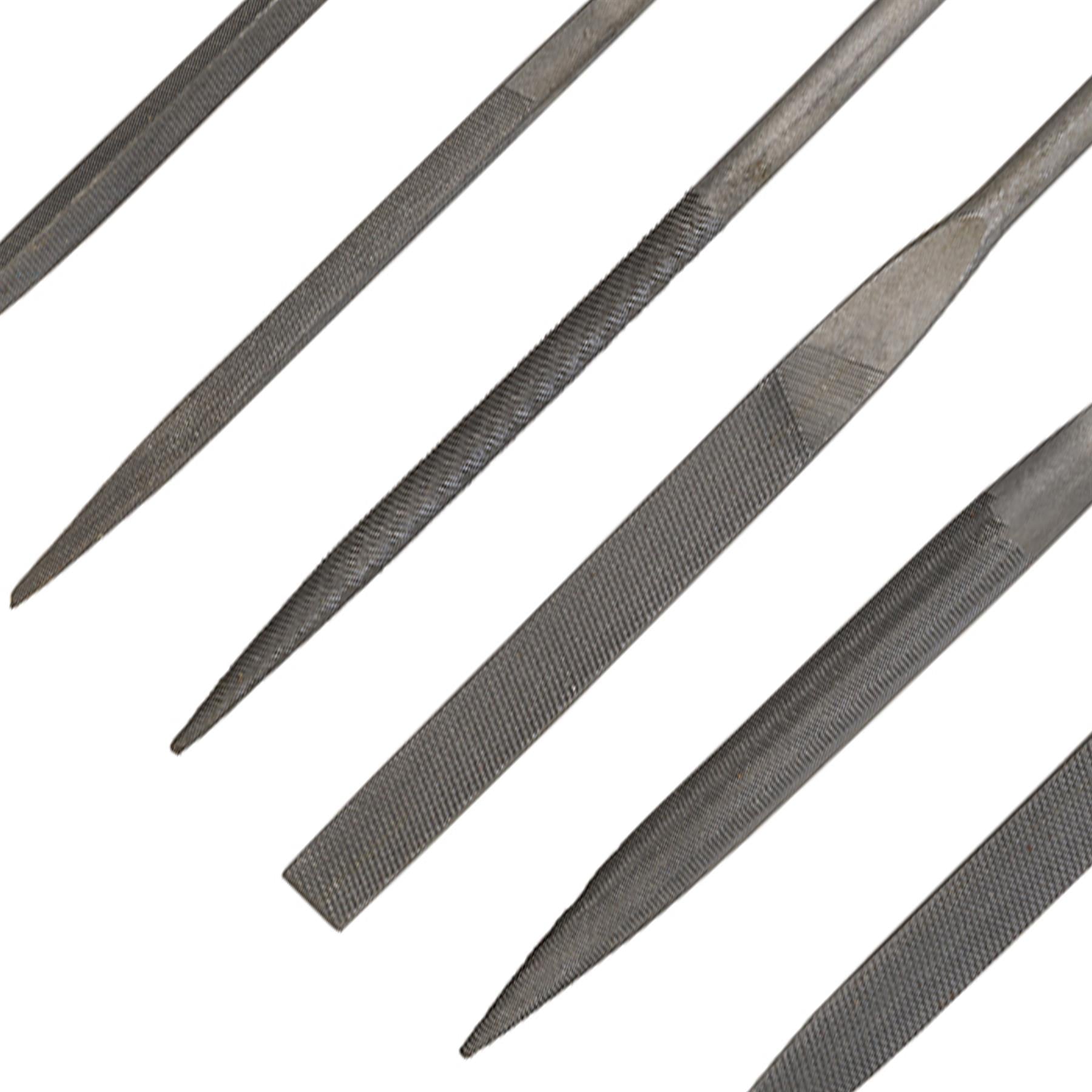 6Pce Warding File Set 100mm Impact-Resistant Plastic Handles Brand New