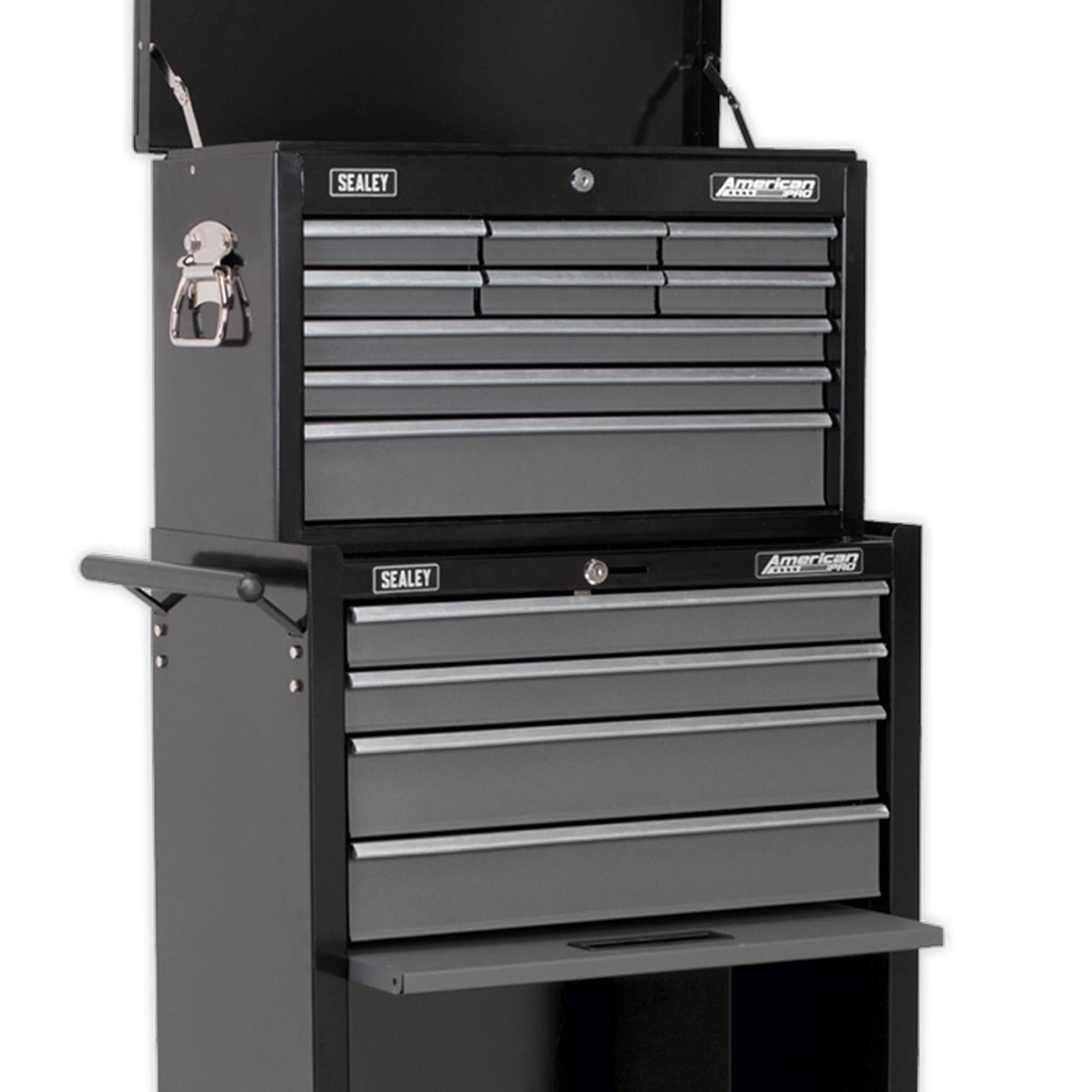 Sealey Topchest & Rollcab Combo 13 Drawer - Black/Grey