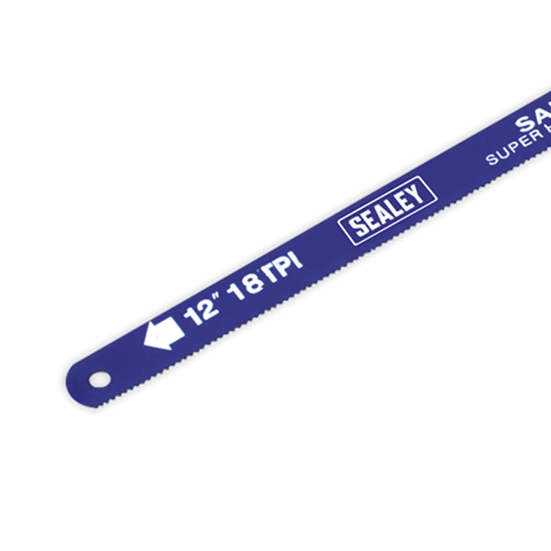 Sealey Hacksaw Blade 300mm HSS Bi-Metal 18tpi Pack of 10