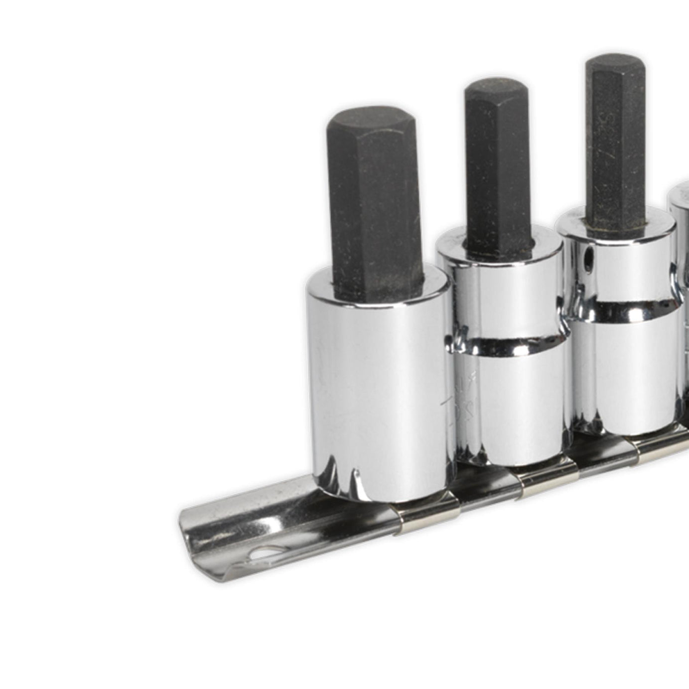 Sealey Hex Socket Bit Set 7pc 3/8"Sq Drive Metric