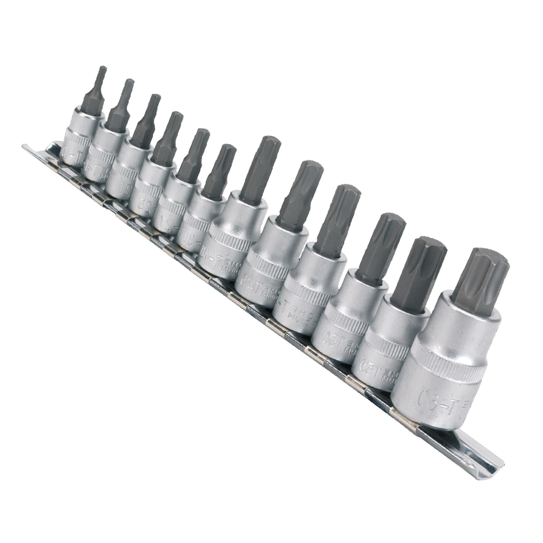 Sealey TRX-Star* Socket Bit Set 12pc 1/4", 3/8" & 1/2"Sq Drive