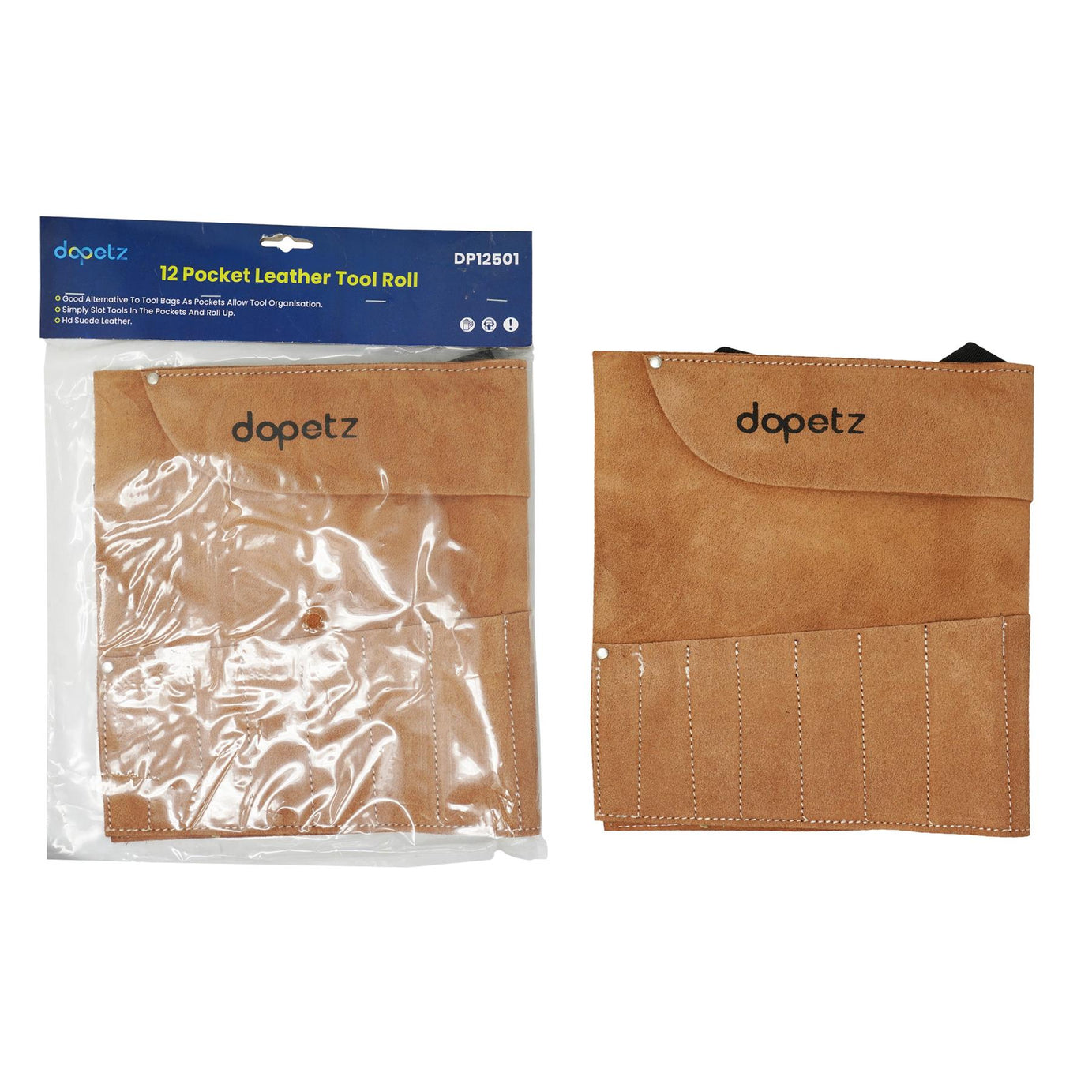 Leather Hide Chisel Leather Tool Roll Genuine Leather 12 Pocket