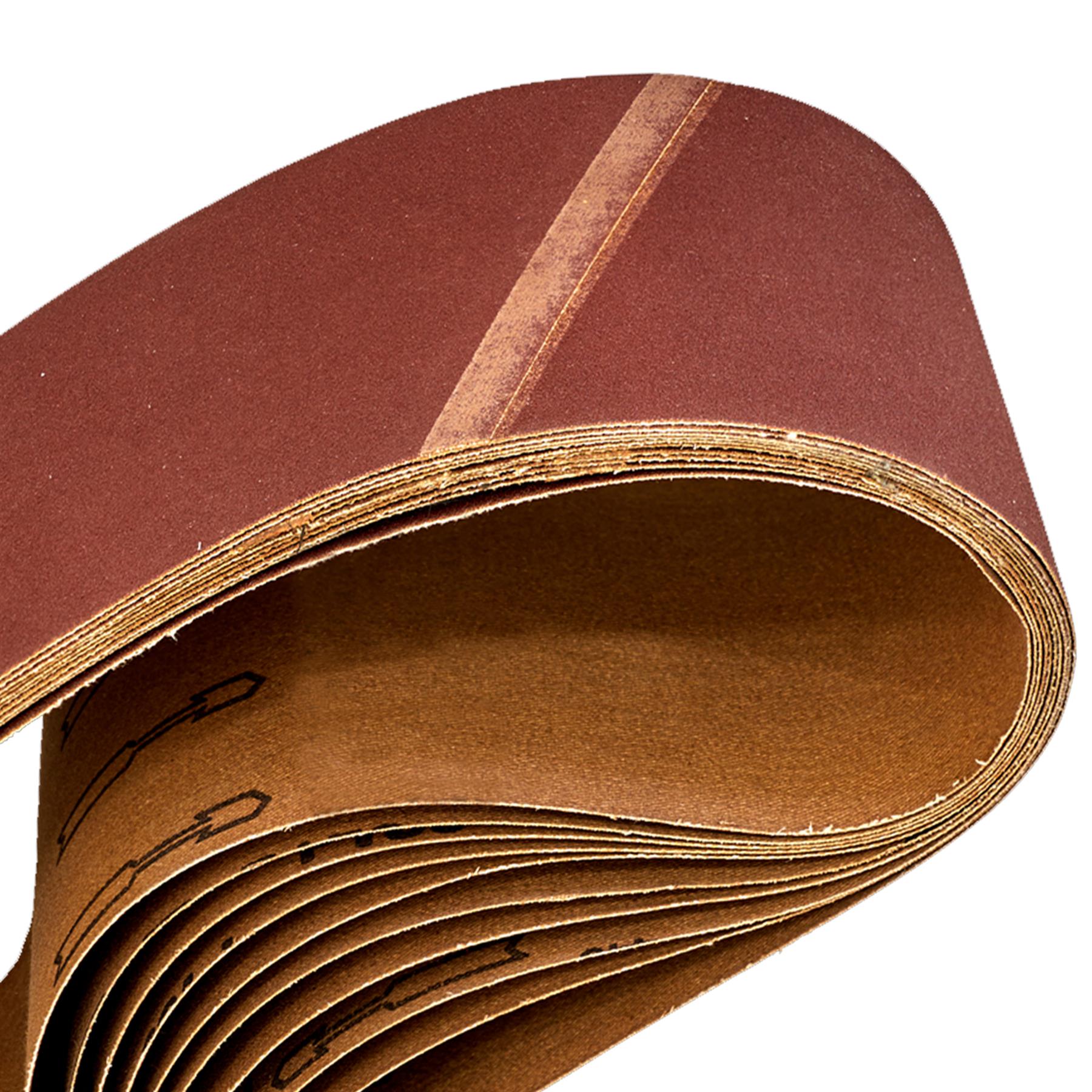 Sanding Belt 100 x 620mm 120Grit - Pack of 10.Aluminium oxide resin bonded Sealey