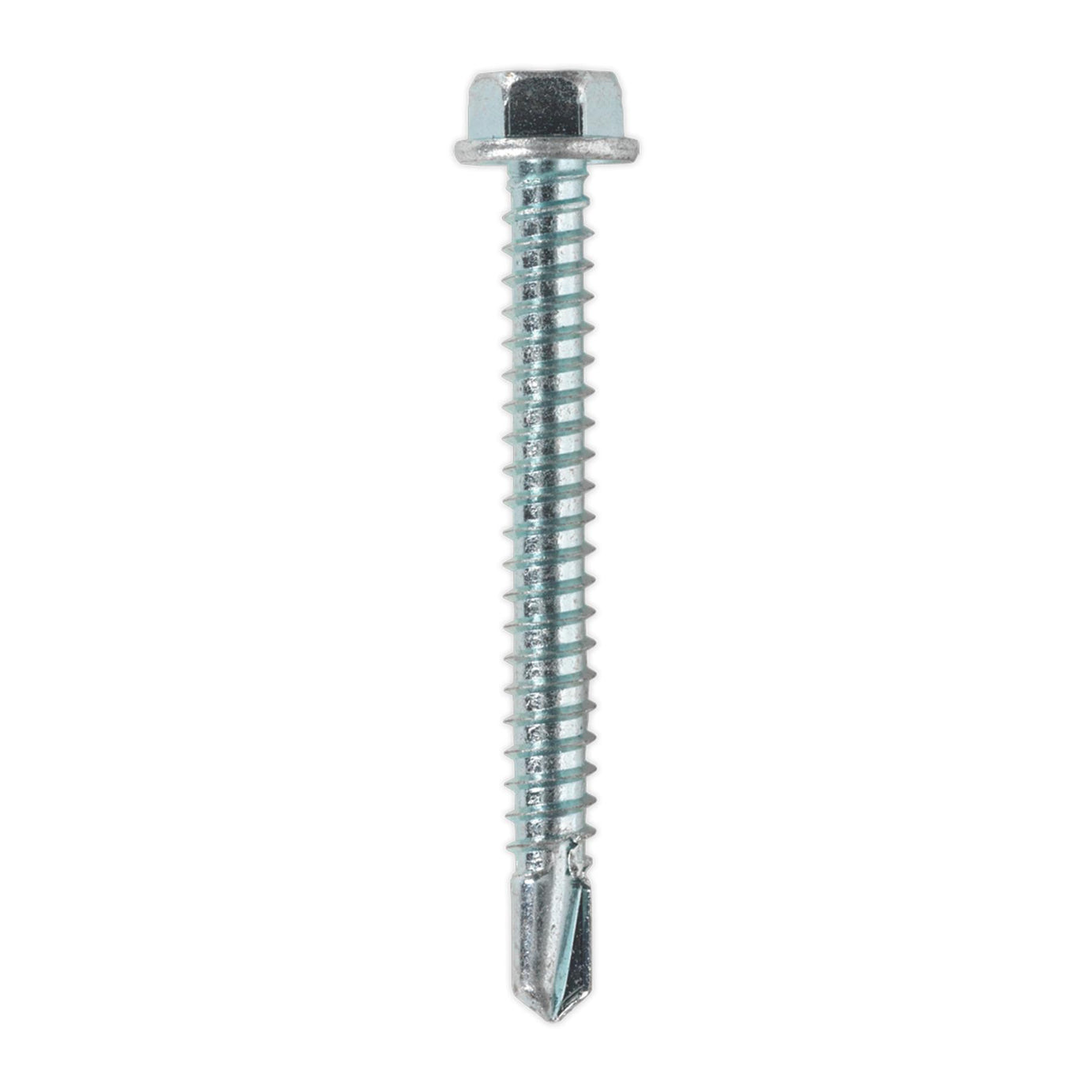 Sealey Self Drilling Screw 5.5 x 50mm Hex Head Zinc Pack of 100