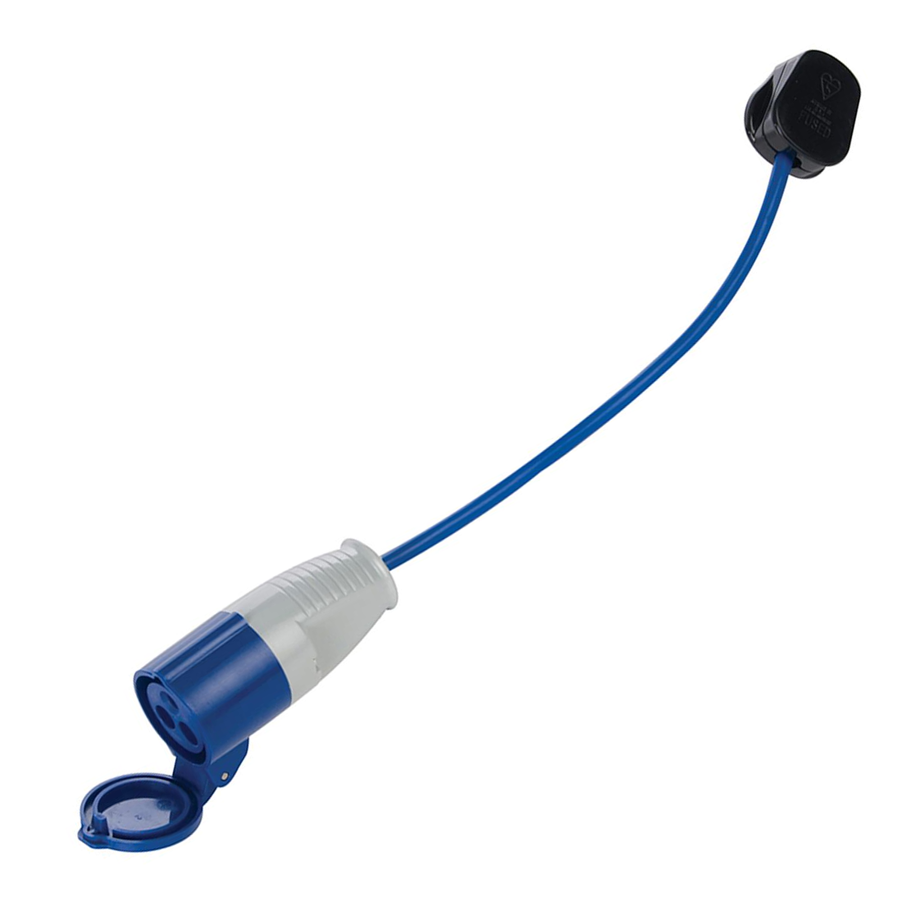 Fly Lead Converter, 13-16 A 13 A Plug To 16 A Socket Cable Length 250mm Max 250V