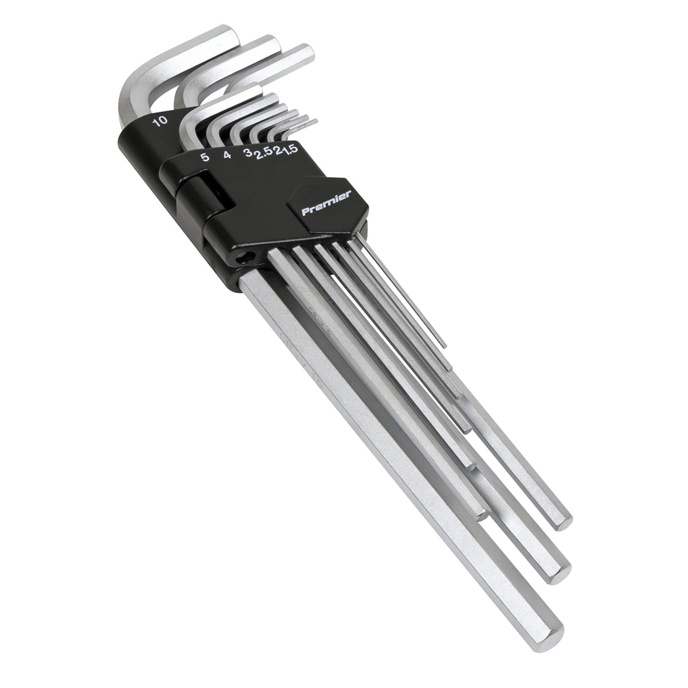 Sealey Hex Key Set 9pc Extra-Long Metric