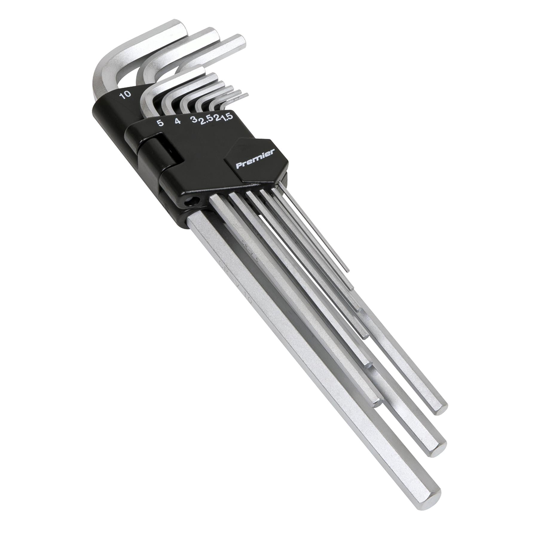 Sealey Hex Key Set 9pc Extra-Long Metric