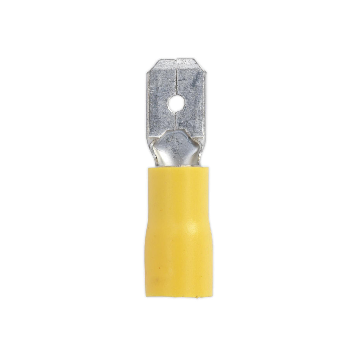 Sealey Push-On Terminal 6.3mm Male Yellow Pack of 100