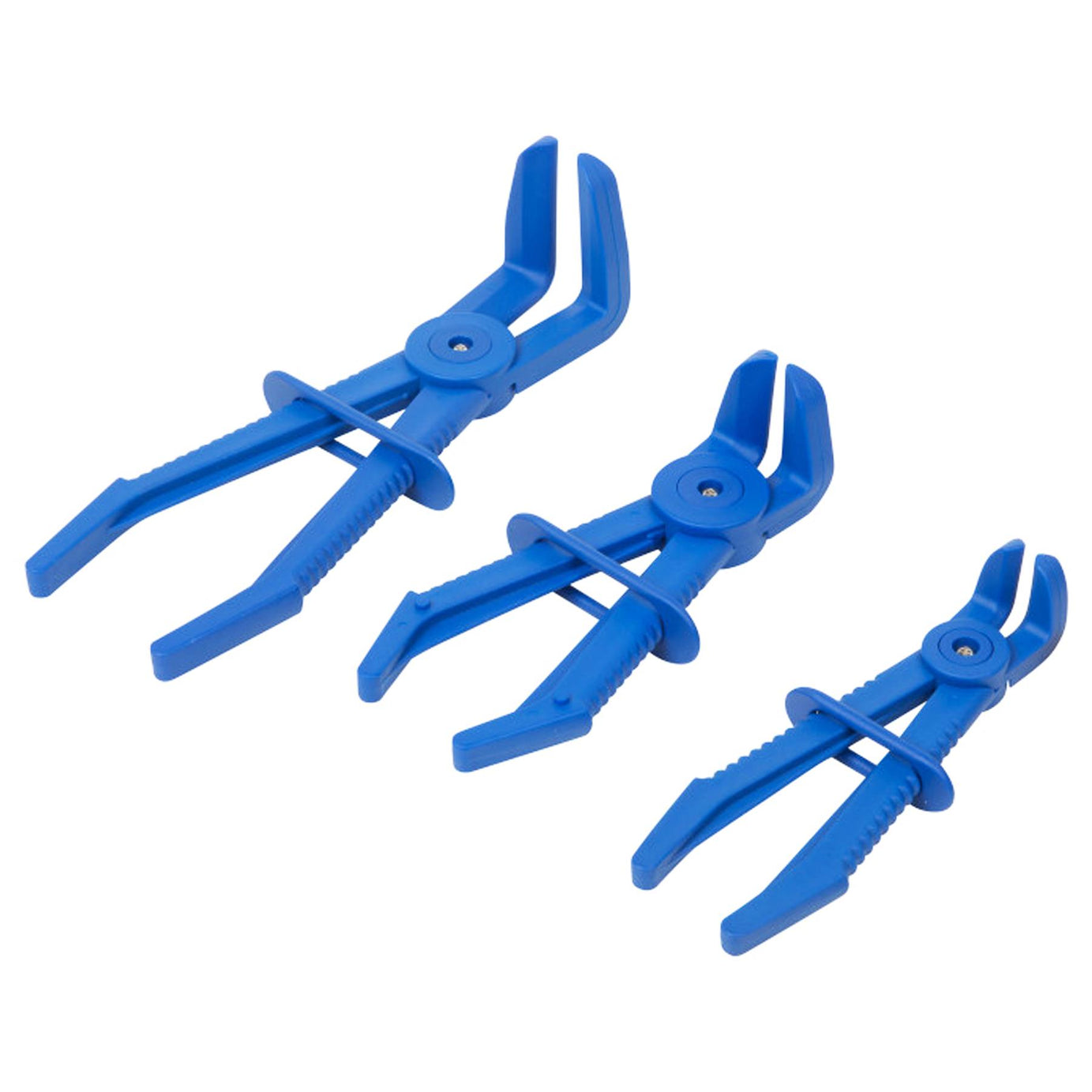 Bluespot 3pc Flexible Offset Hose Pliers Clamp Plier Set Brake Radiator Pipes