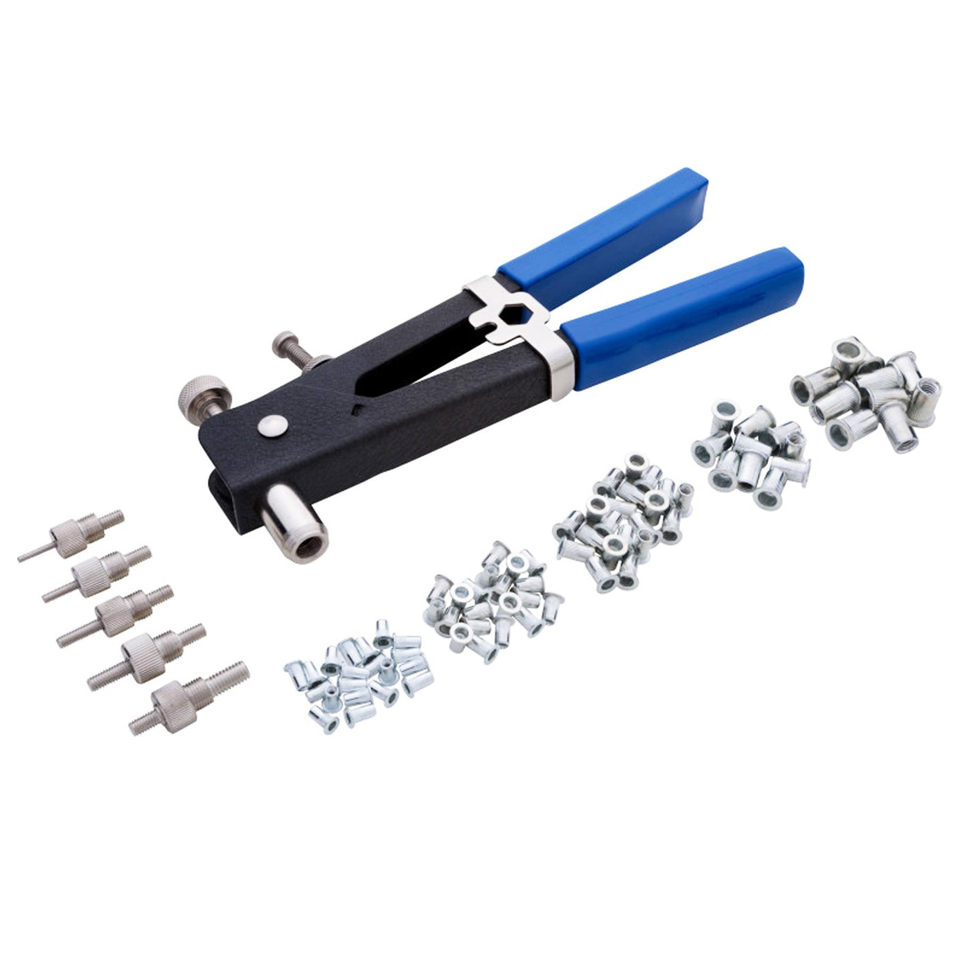 BlueSpot HD Threaded Nut Riveter Kit Rivet Gun Hand Riviter Tool M3-M8 Mandrels
