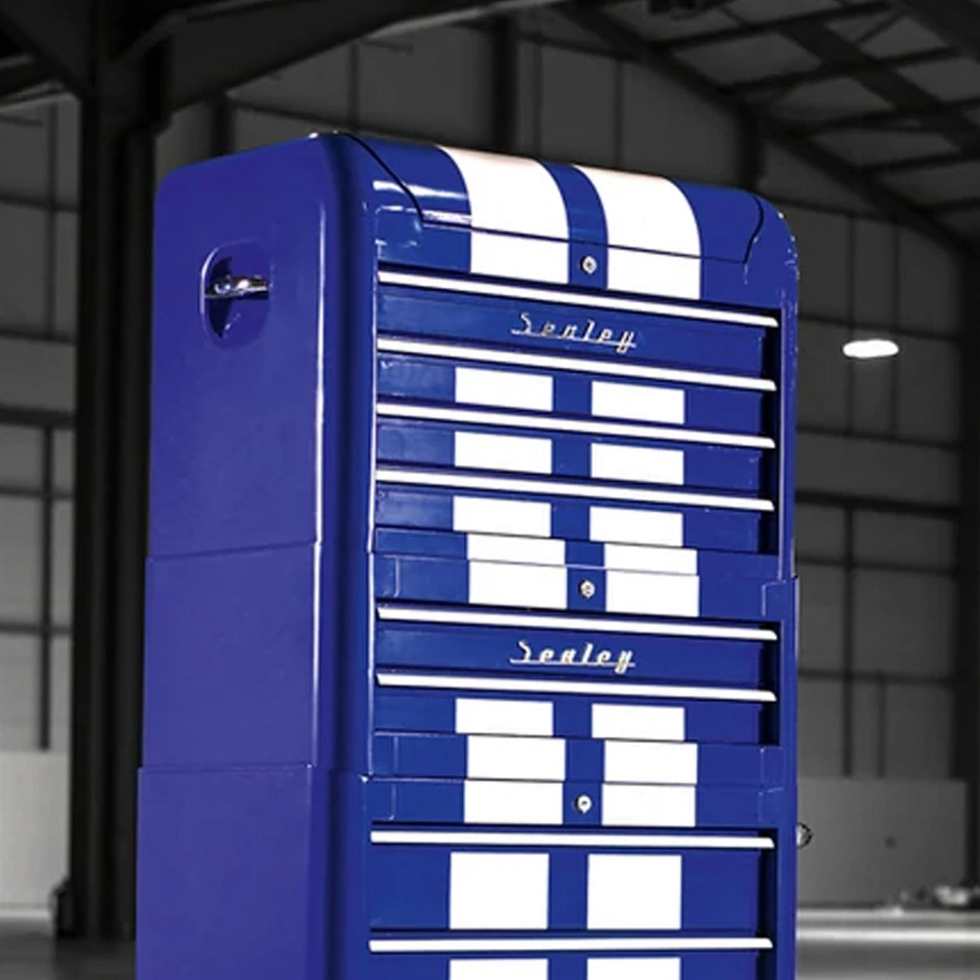 Sealey Retro Style Combination 10 Drawer - Blue/White Stripes