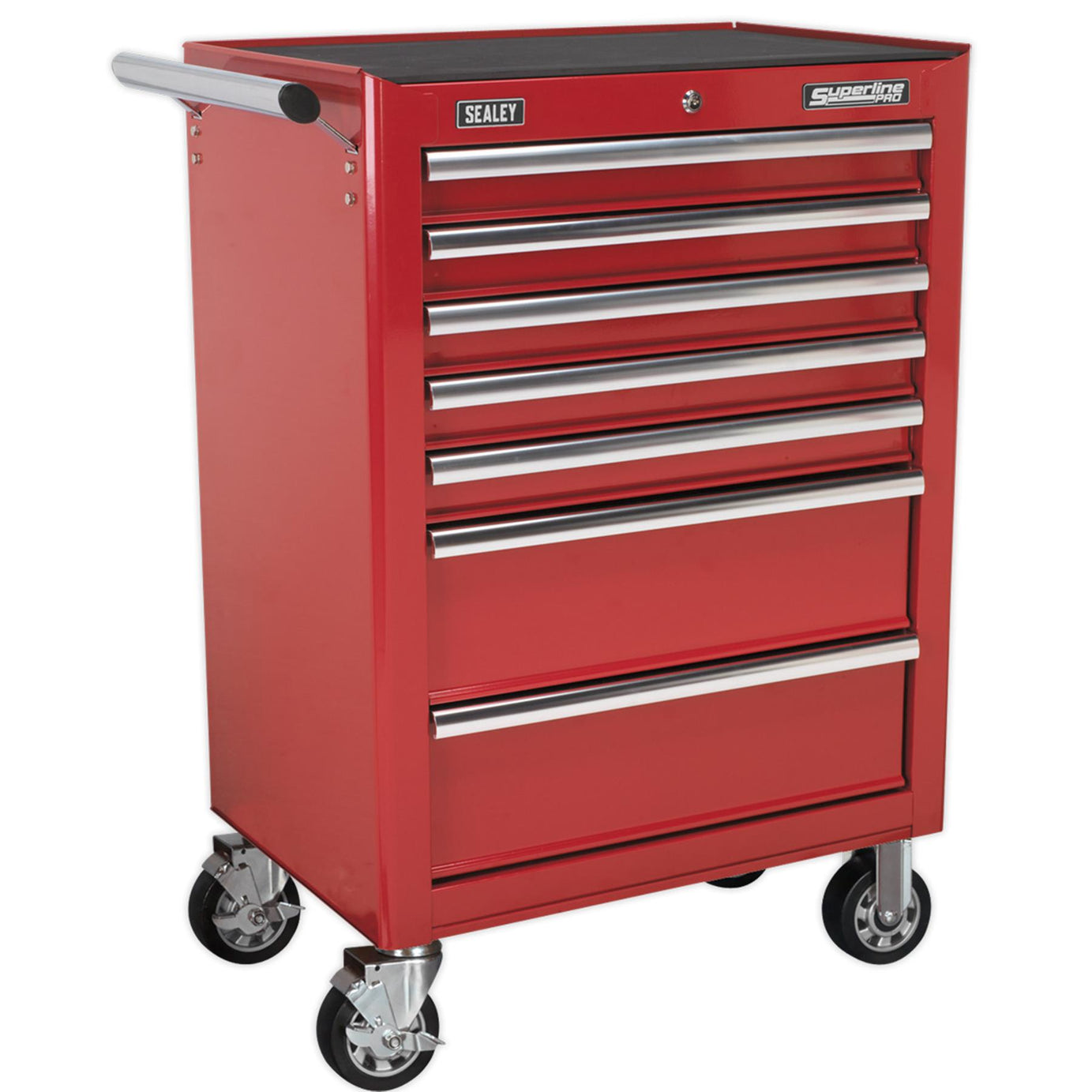 Sealey Rollcab 7 Drawer with Ball Bearing Slides - Red