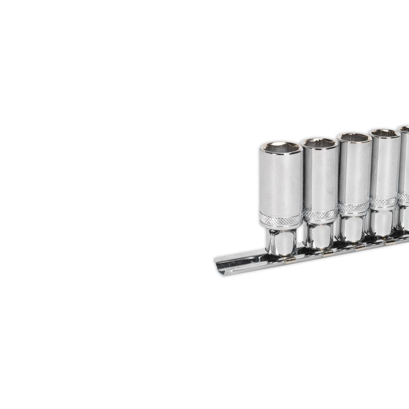 Sealey Deep Lock-On Socket Set 1/4" Sq Drive 13pc 4 -14mm 6pt Metric Long Reach