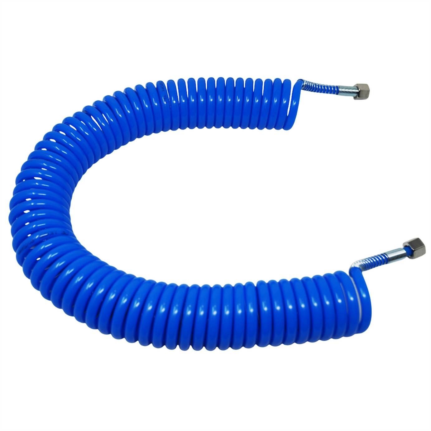 Coiled Air Hose 10M Air Tools Hose With 1/4" BSP Female Nut End Fittings 10 Bar