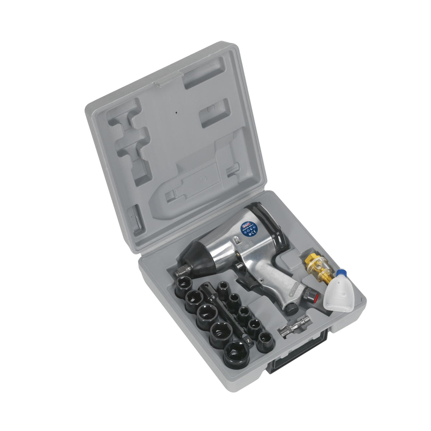 Sealey Air Impact Wrench Kit with Sockets 1/2"Sq Drive