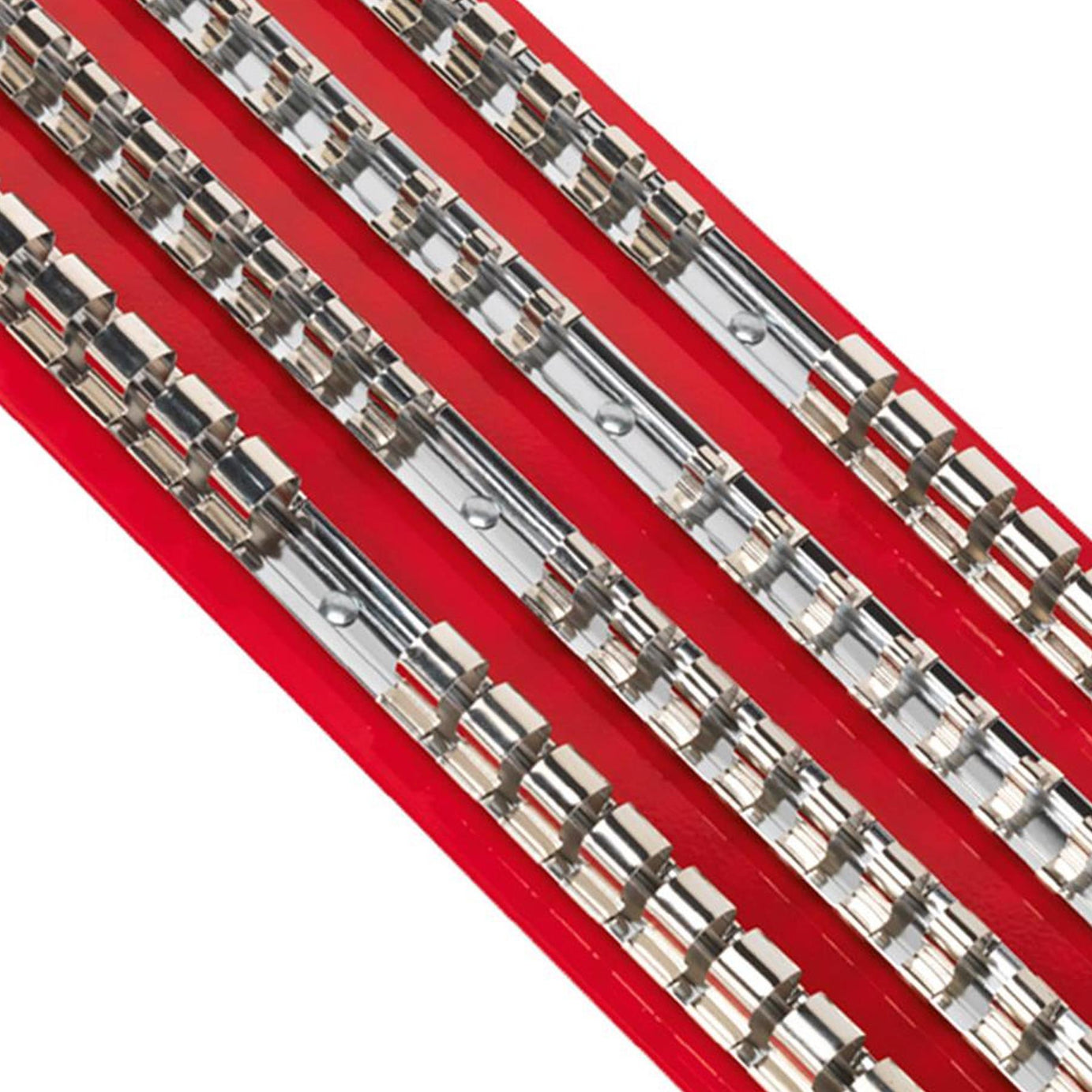 Sealey Socket Rail Tray Red 1/4", 3/8" & 1/2"Sq Drive