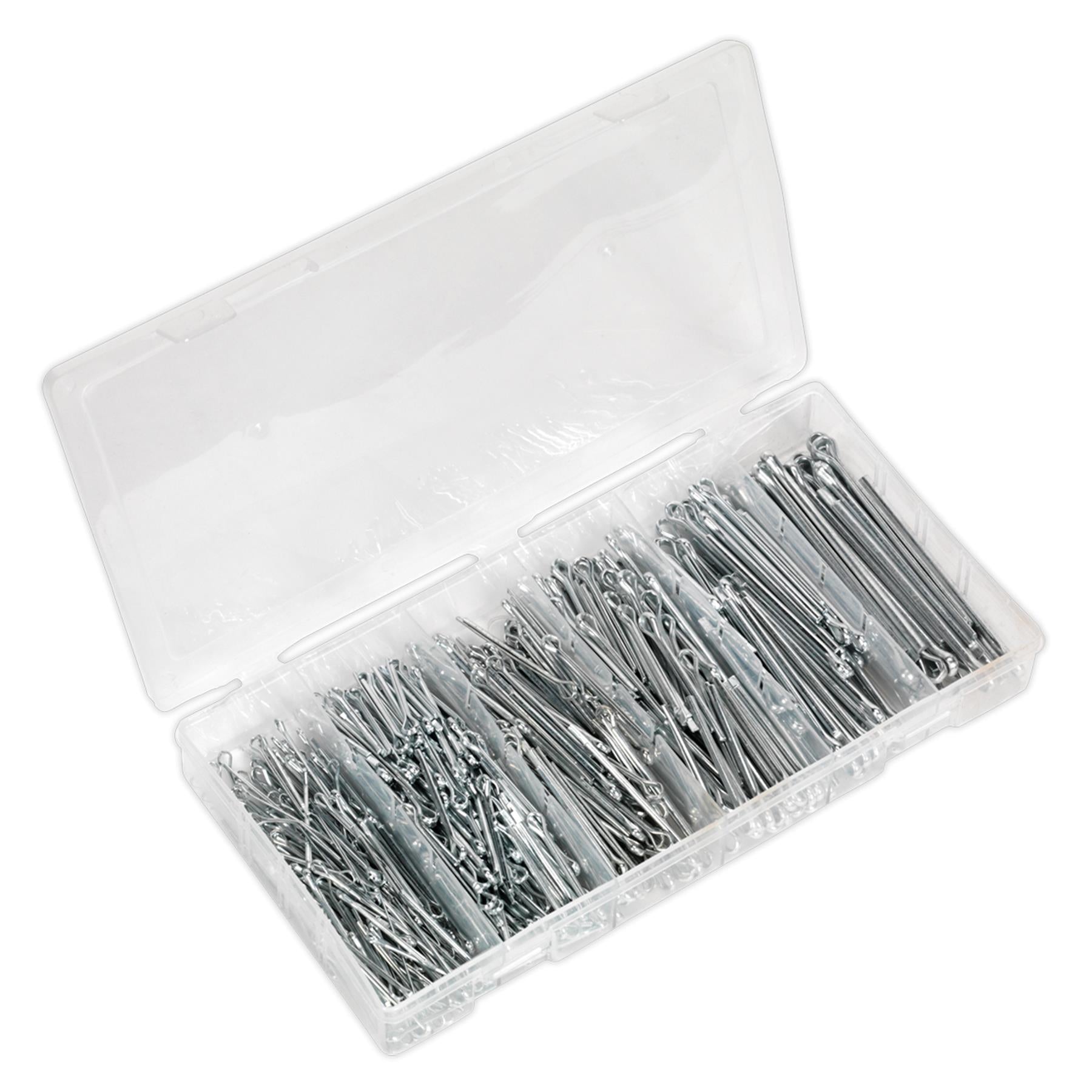 Sealey Assorted Split Pin Cotter Pins Small Sizes Imperial & Metric 555 PC