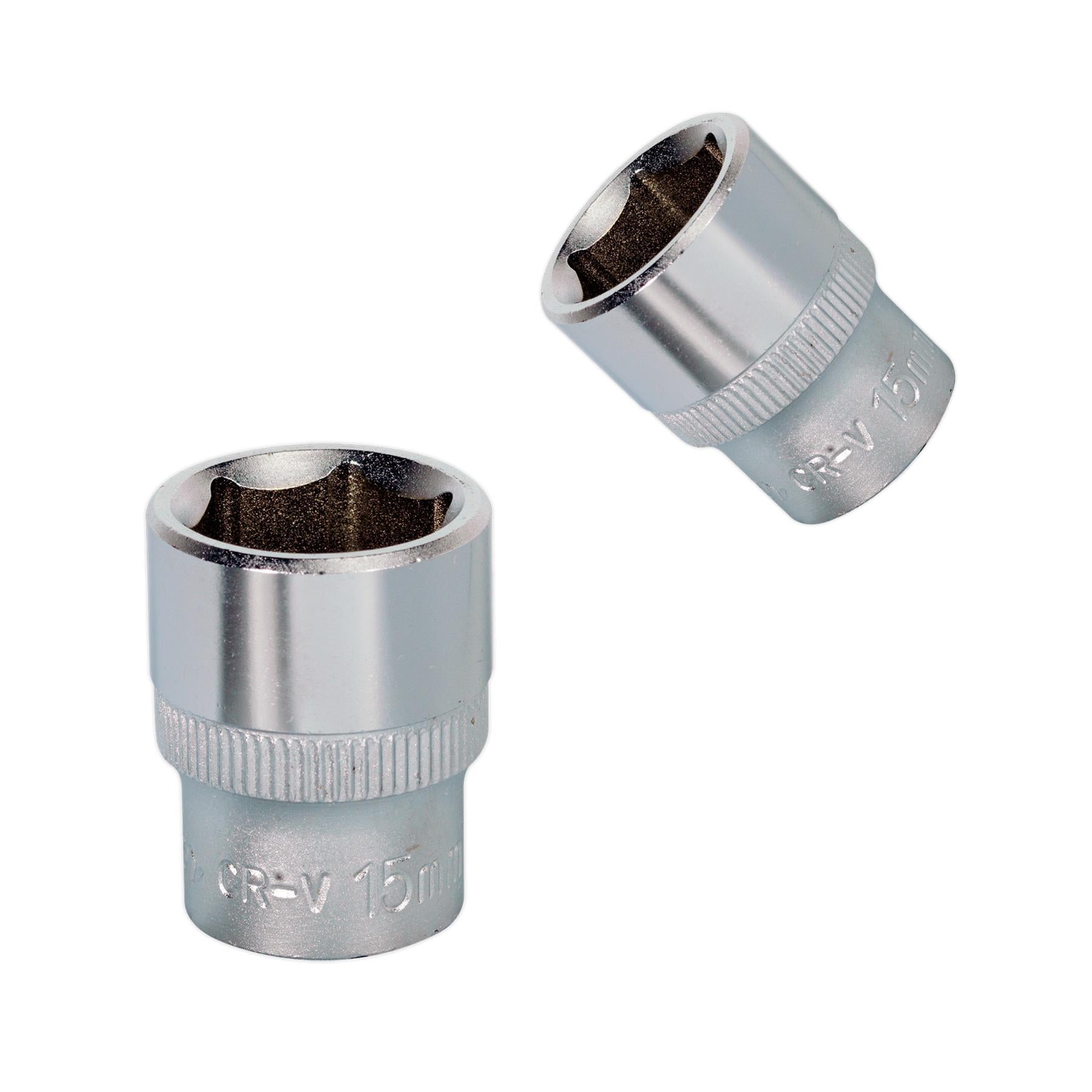 Sealey WallDrive® Socket 14mm 3/8"Sq Drive Chrome Vanadium Steel
